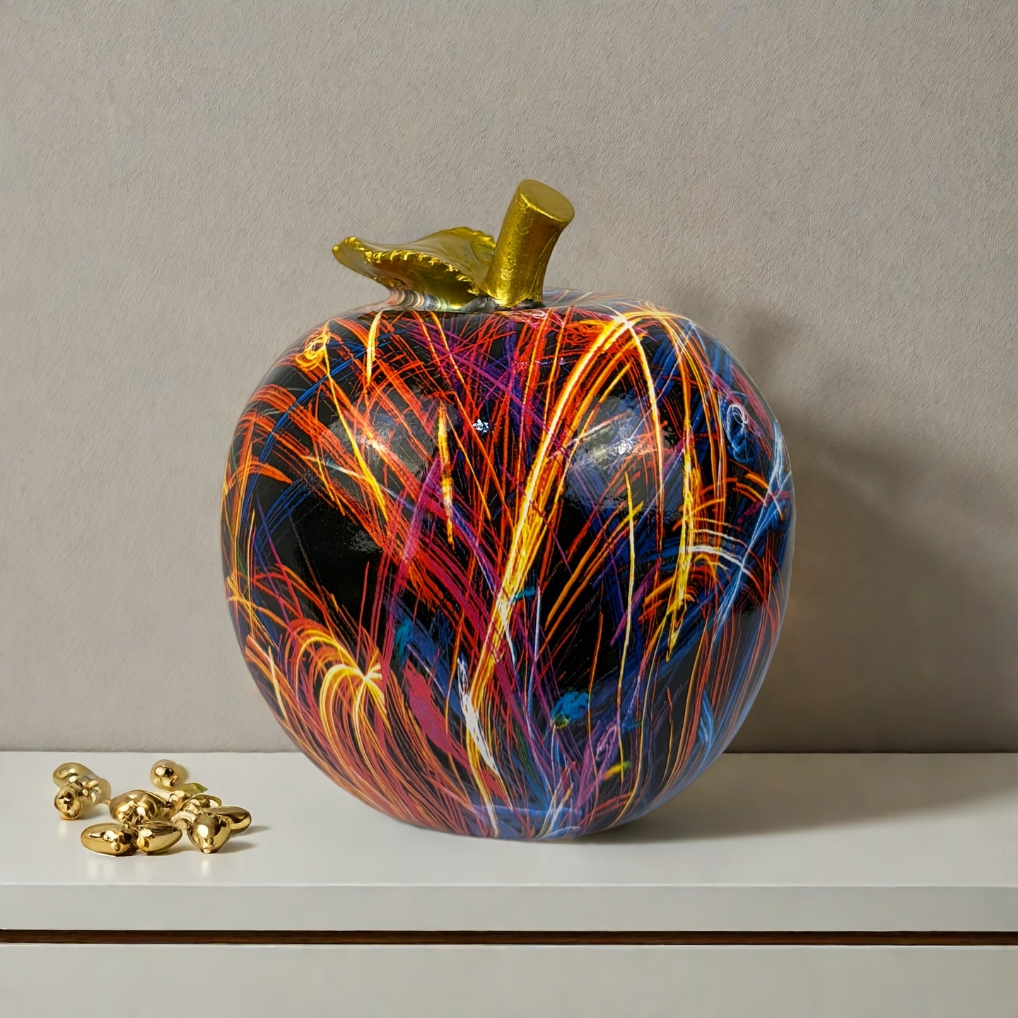 Tnessential Graffiti Art Apple Ornament 3D Decor