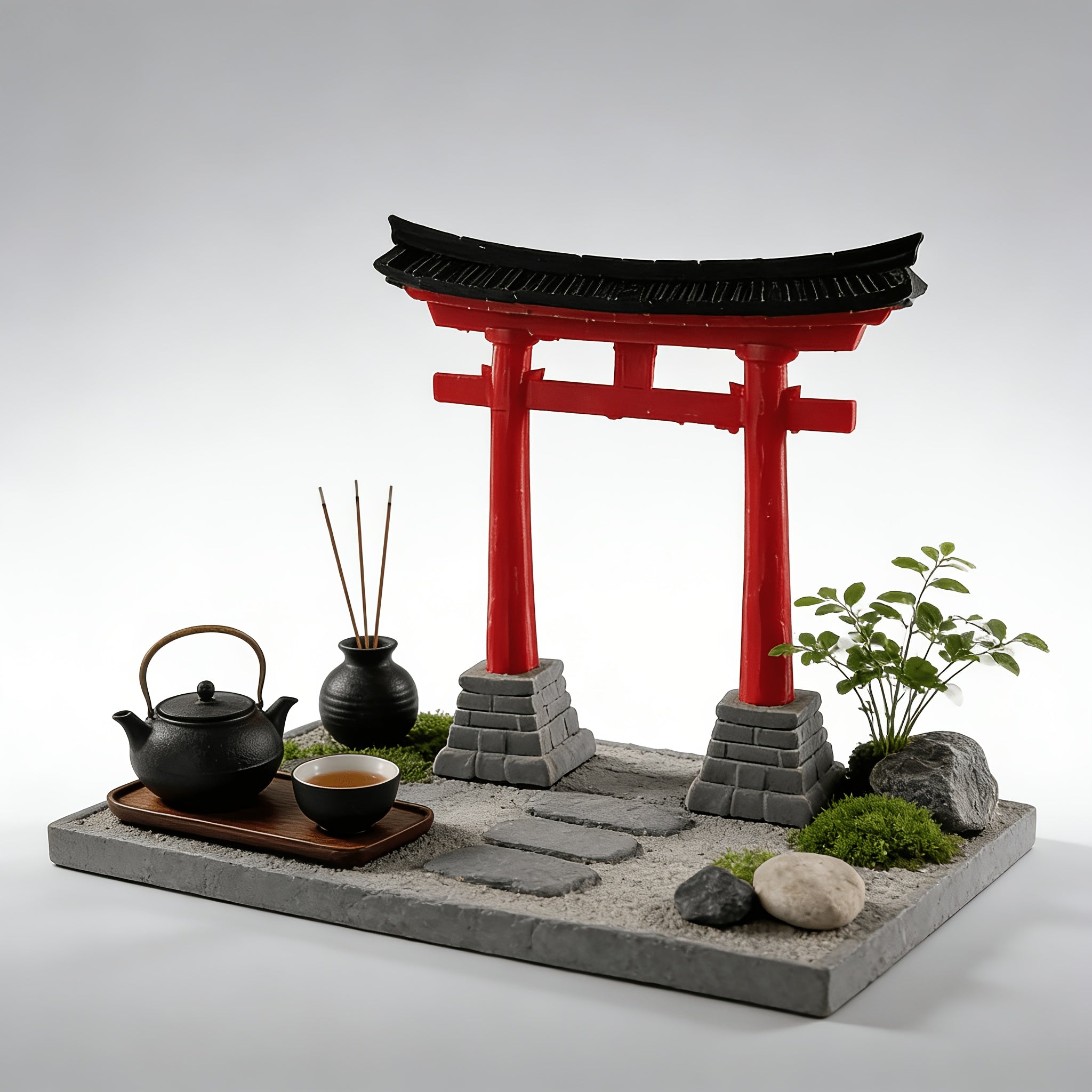 Tnessential Printed Japanese Torii Gate Ornament 3D Decor