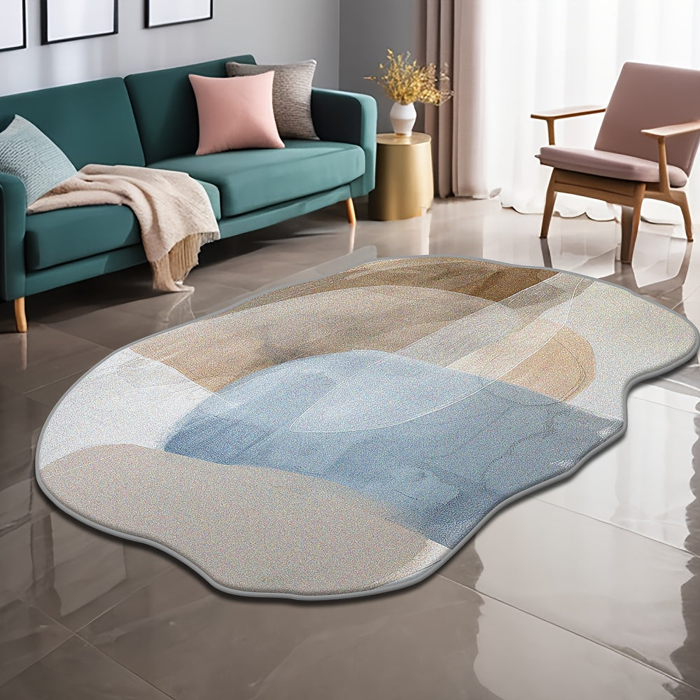 RED IRREGULAR RUG view 6