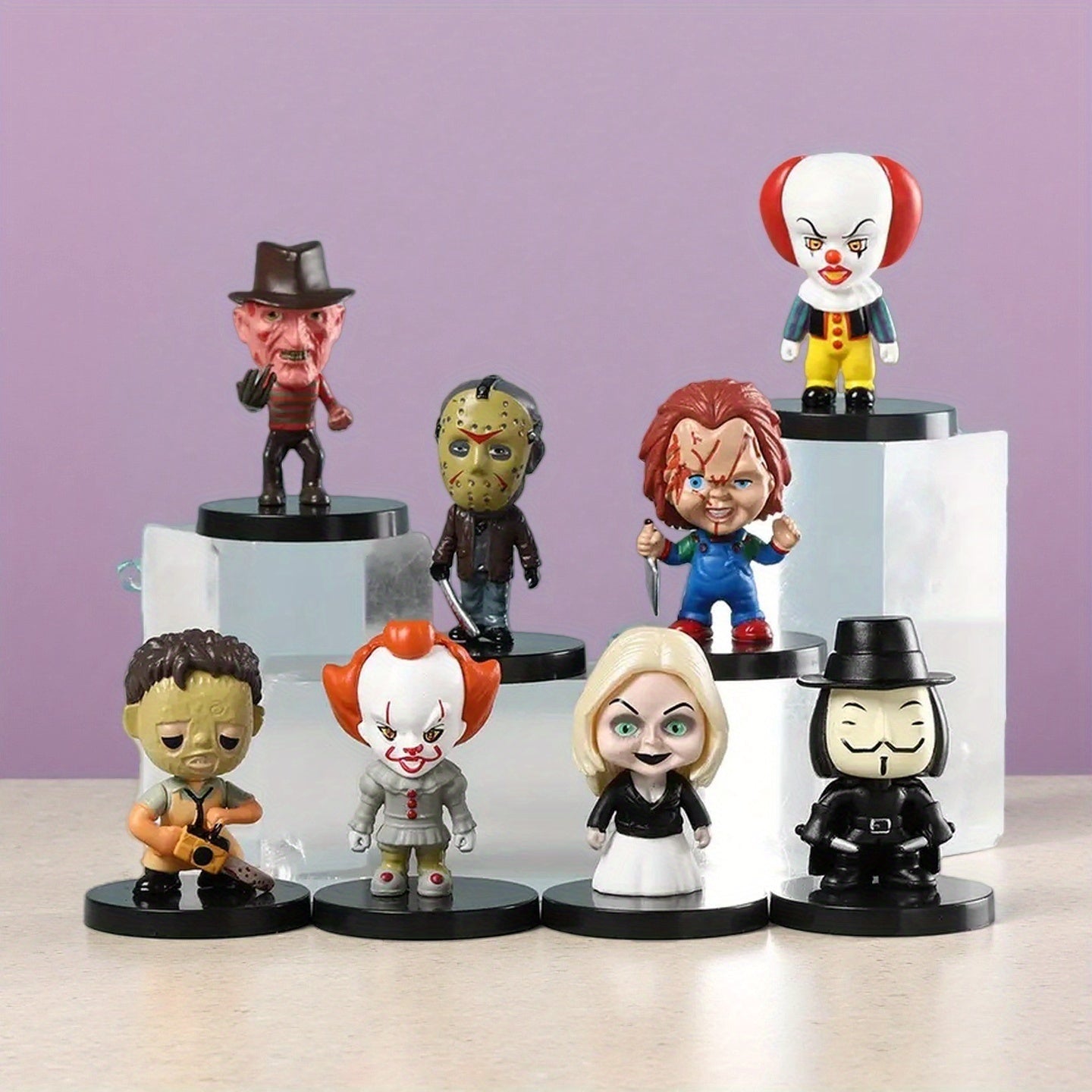 Tnessential Horror Movie Figure Dolls Collectors 3D Decor
