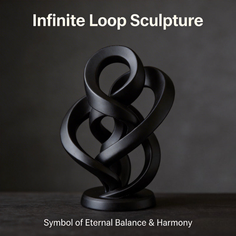 Tnessential Infinite Twisted Sculpture Modern Abstract Ornament 3D Decor