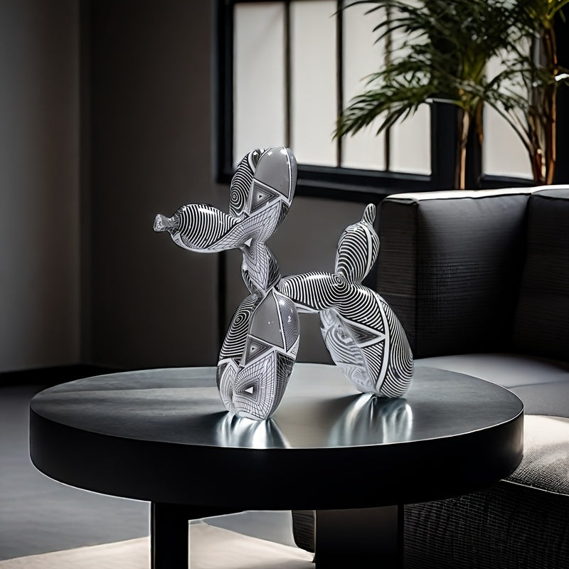 Tnessential Cute Balloon Dog Sculpture Animal Statues Art Figurines 3D Decor