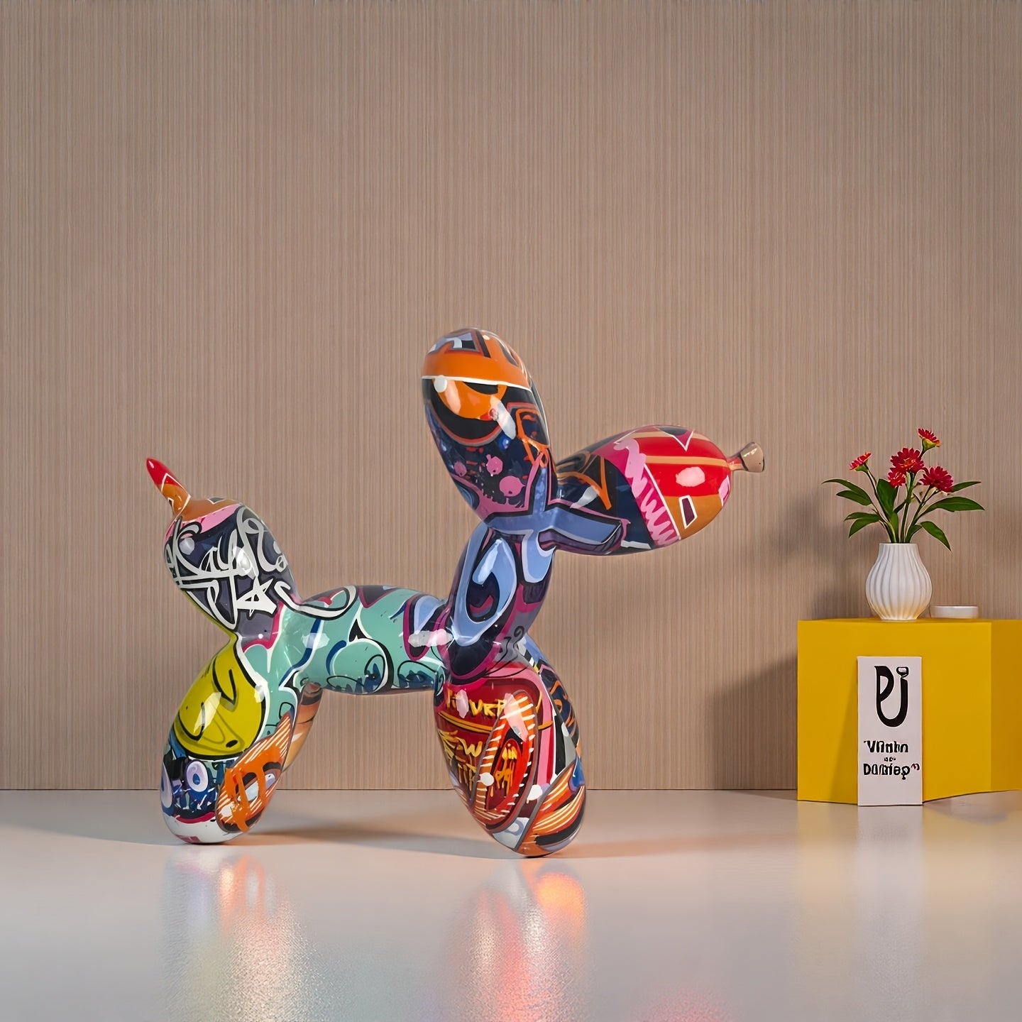 Tnessential Balloon Dog Sculpture Statue 3D Decor
