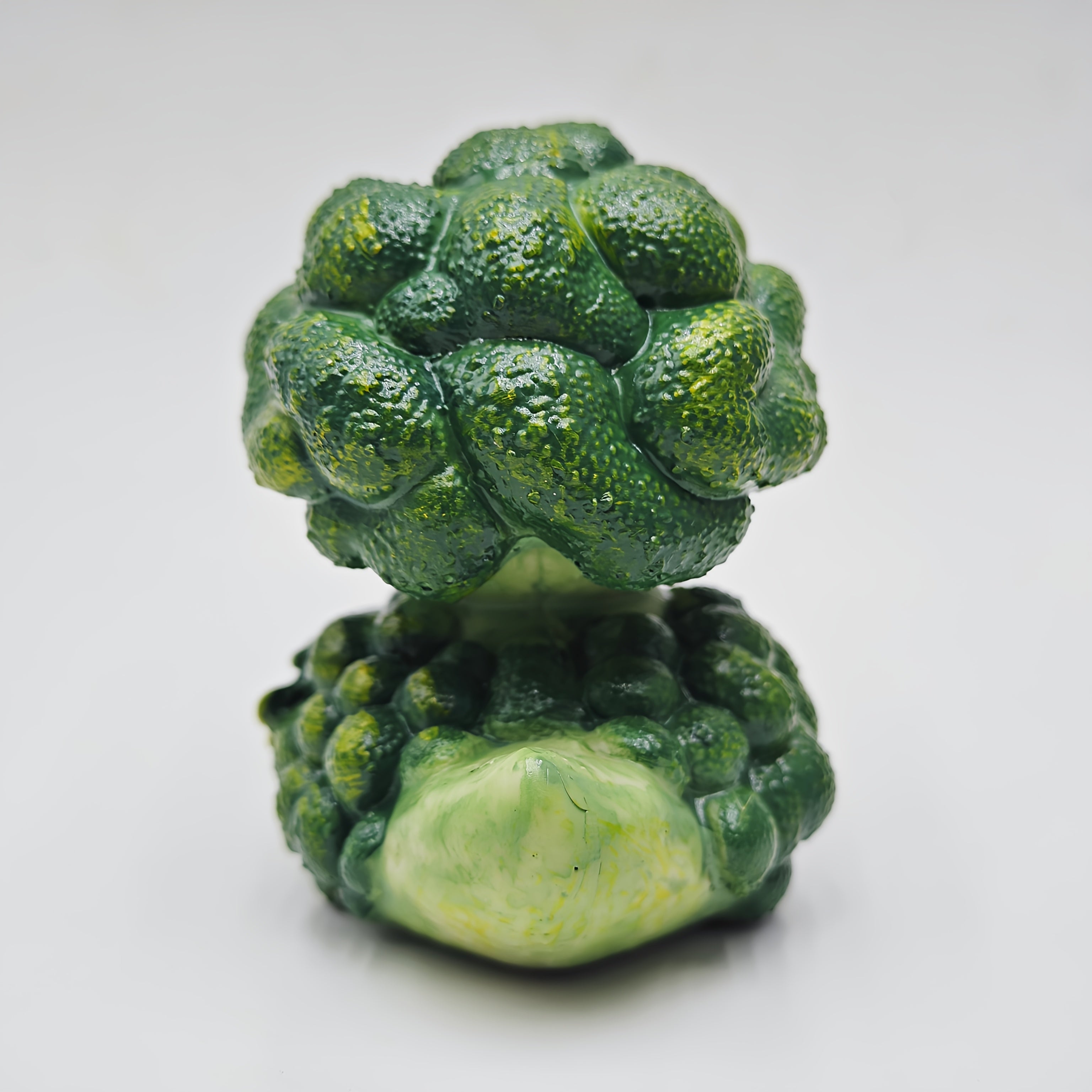 Tnessential Cute Broccoli Duck Resin Statue 3D Decor