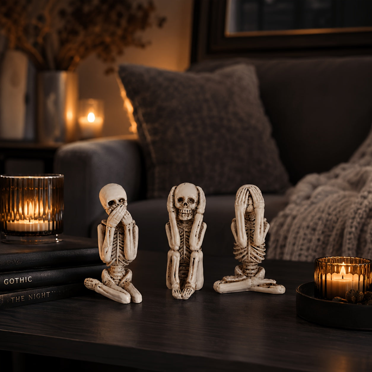 Tnessential S/1set Halloween Ghost Festival 3pcs Set of Unseen 3D Decor