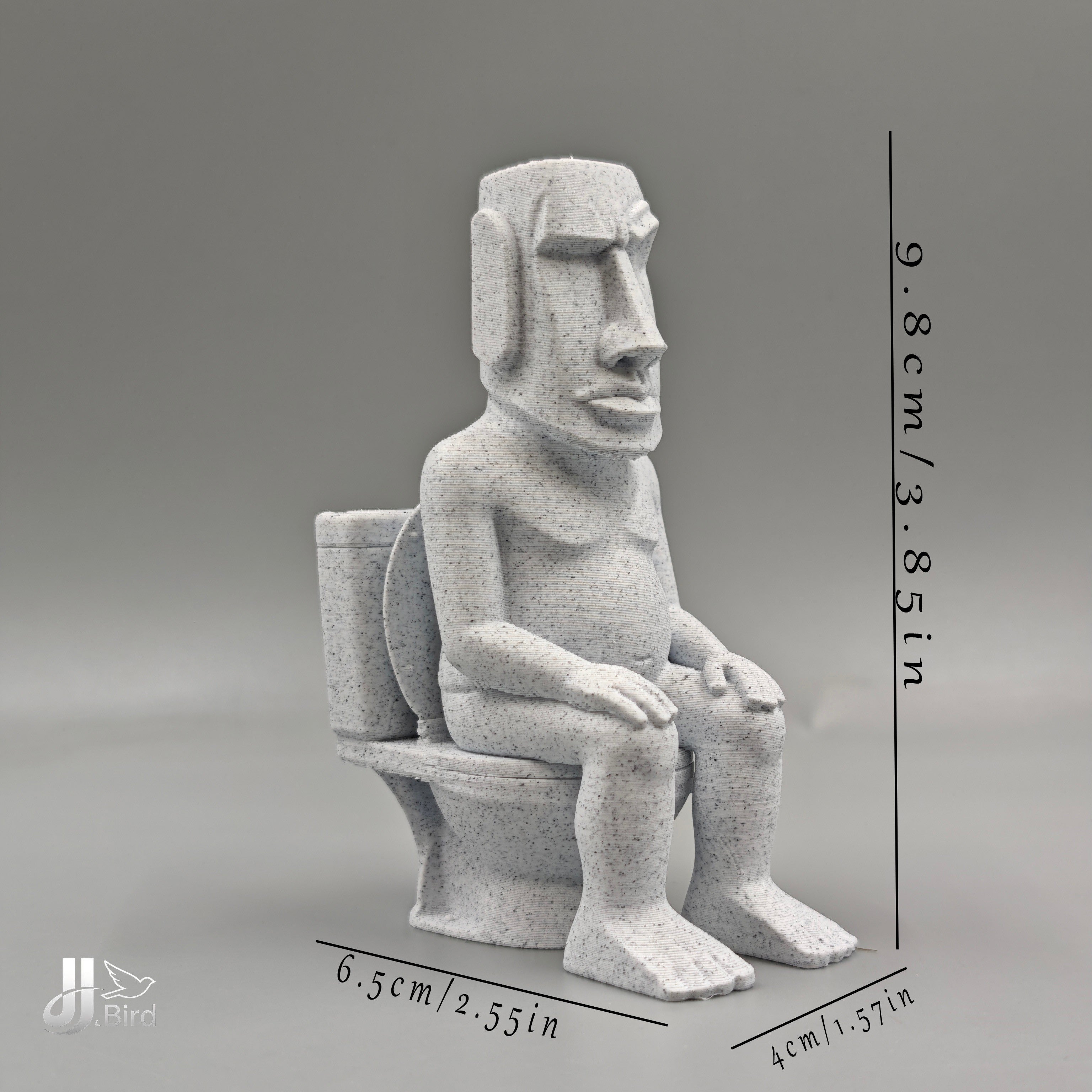 Tnessential Funny Toilet Stone Figure Collectible Figurines 3D Decor