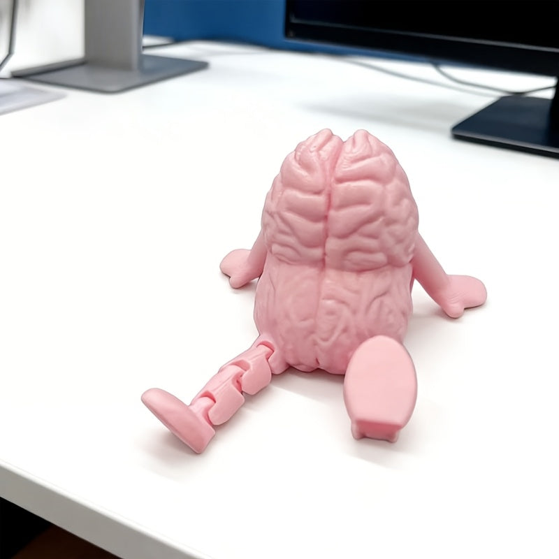 Tnessential Unique Cartoon Brain Ornament a Small 3D Decor