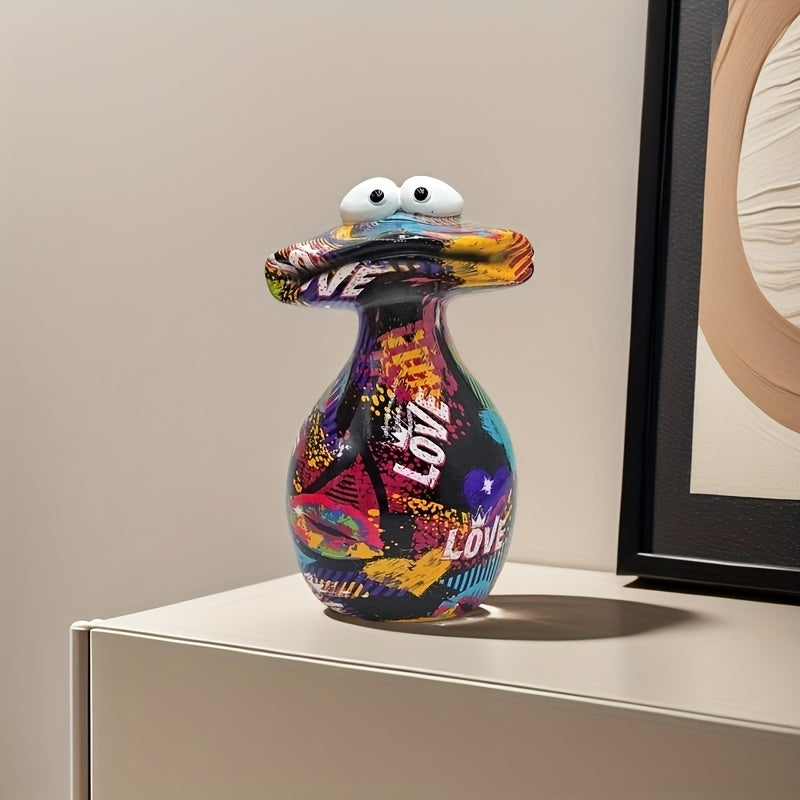 Tnessential Charming 'love' Frog Resin Sculpture 3D Decor