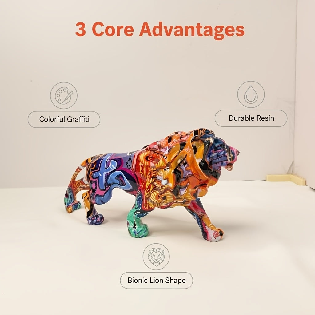 Tnessential Modern 3D Lion Statue 3D Decor