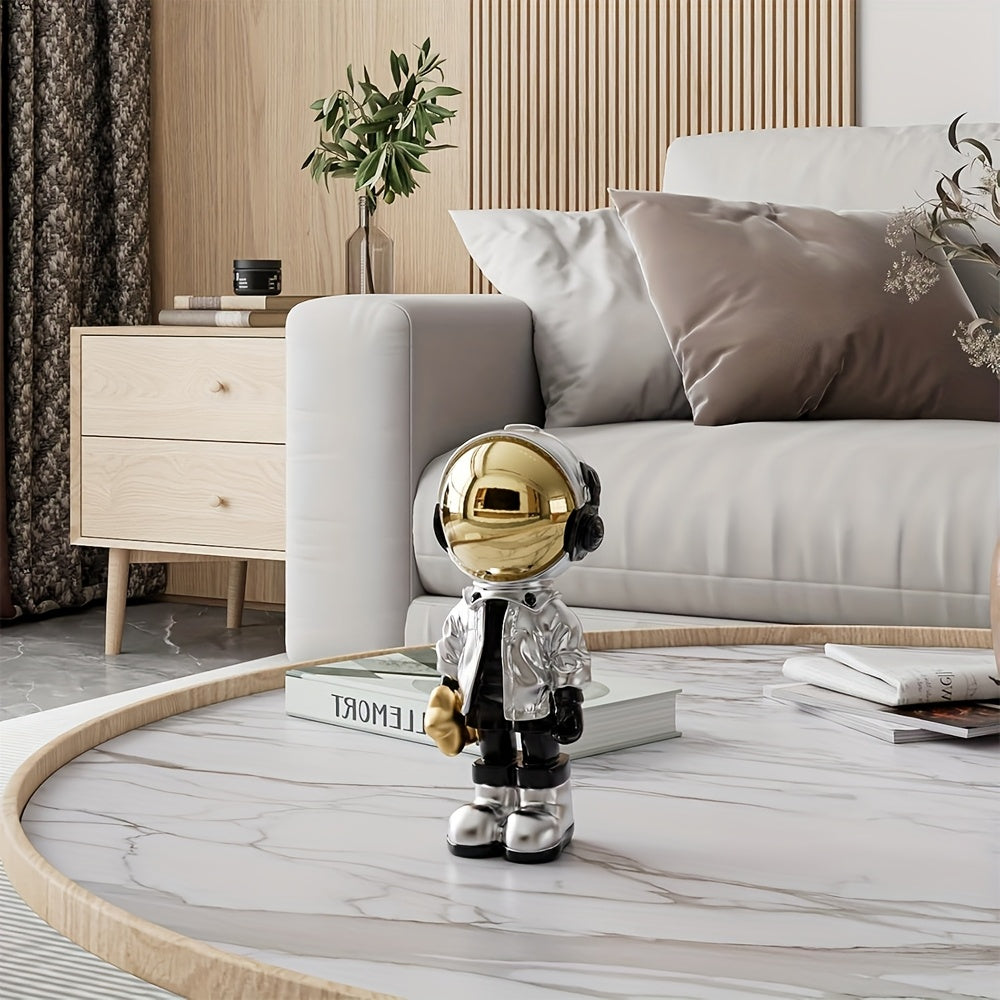 Tnessential Silvery Astronaut Ornament 3D Decor