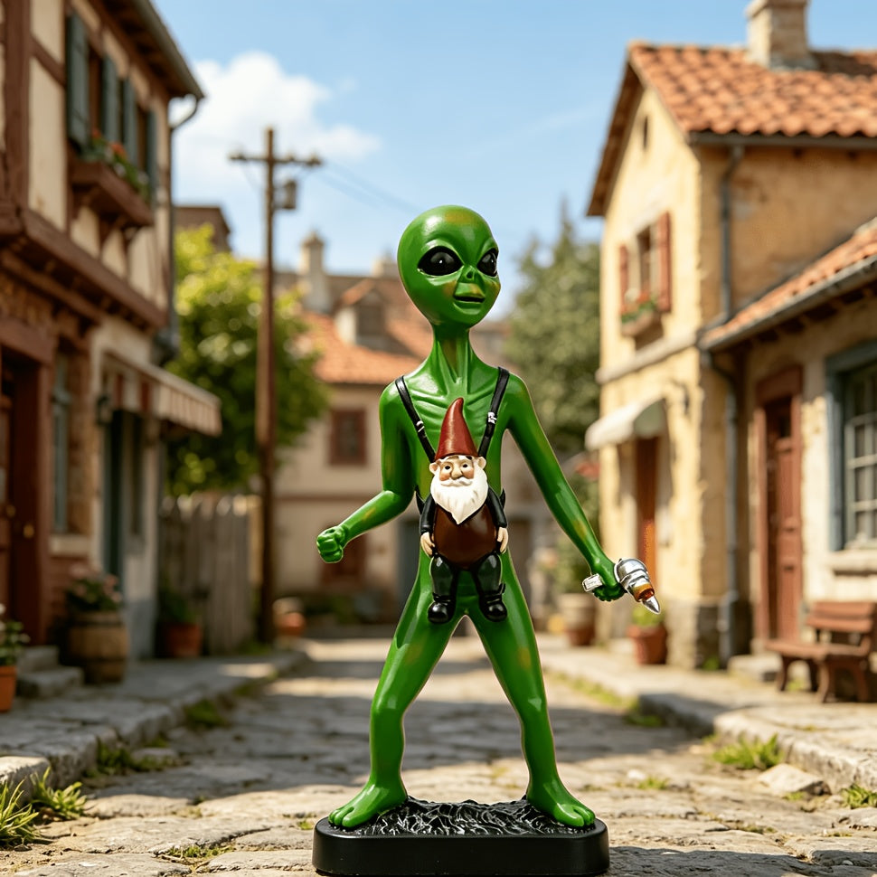 Tnessential Alien Statue Resin Figure 3D Decor