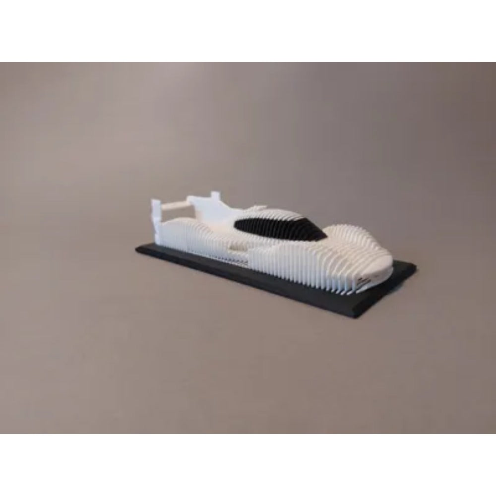 Tnessential Layered Artistic Design Sculpture of a Racing Car 3D Decor