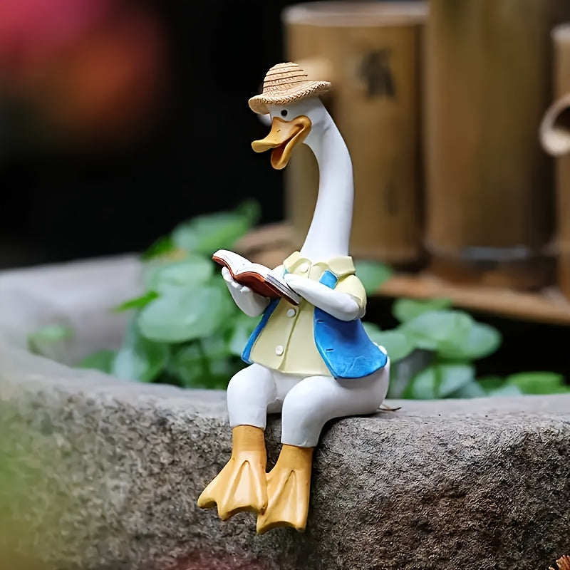 Tnessential Creative New Pair of Lovers Ducklings Outdoor Courtyard 3D Decor