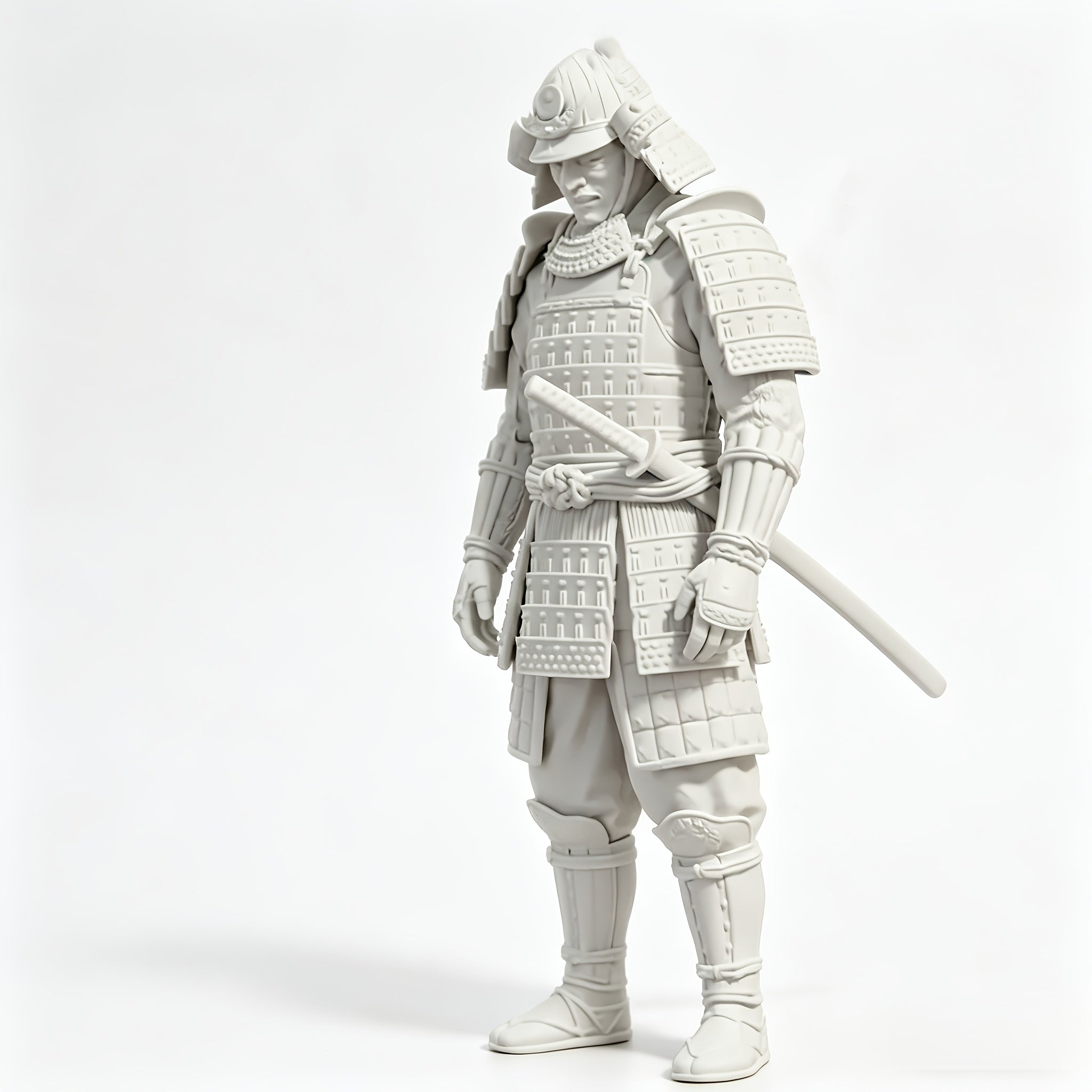 Tnessential Printed Samurai Warrior Statue 3D Decor
