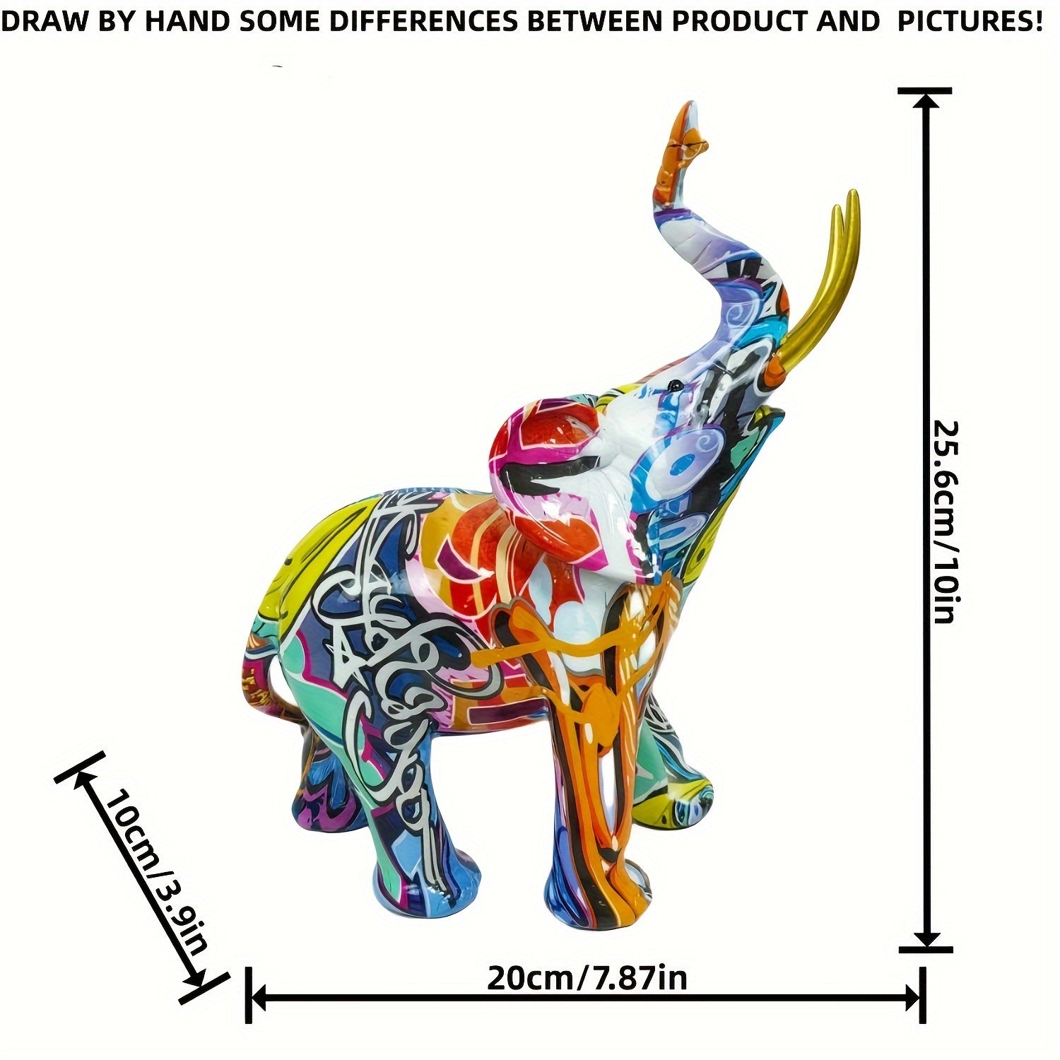 Tnessential Creative Elephant Decoration Creative Statue 3D Decor