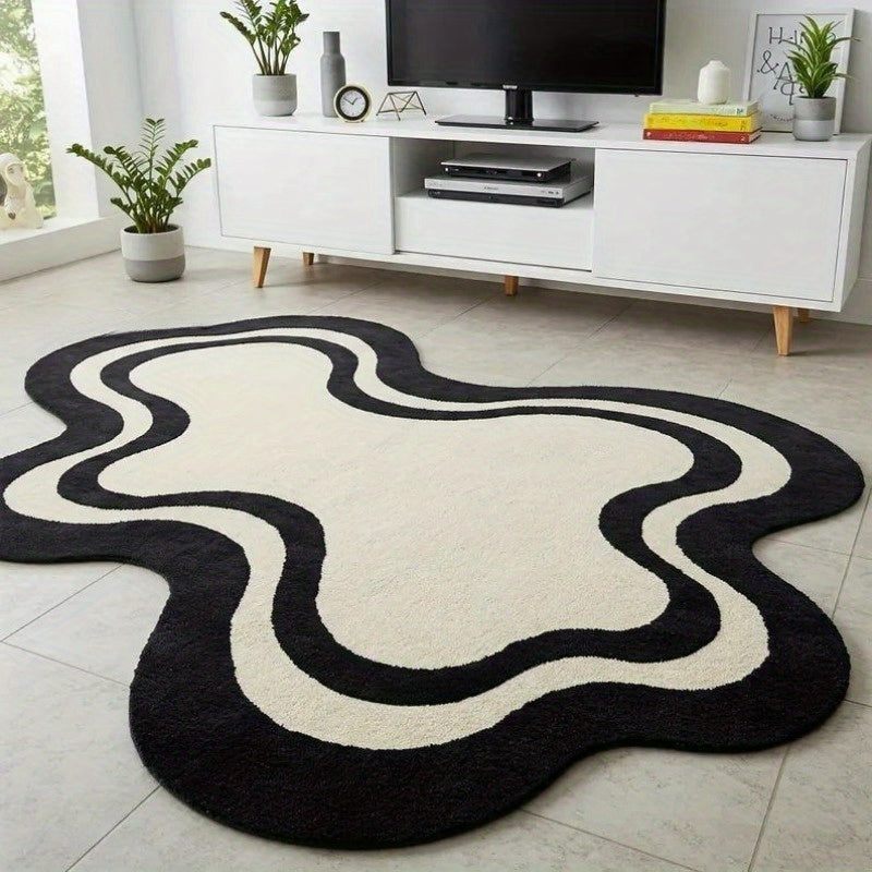 BEIGE IRREGULAR 4 RUG view 4
