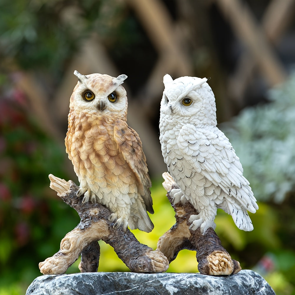 Tnessential Realistic Garden Owl Statue 3D Decor