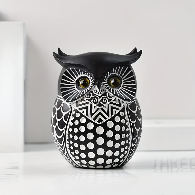 Tnessential U002fmodern Minimalist Resin Owl Animal Ornament Craft TV 3D Decor