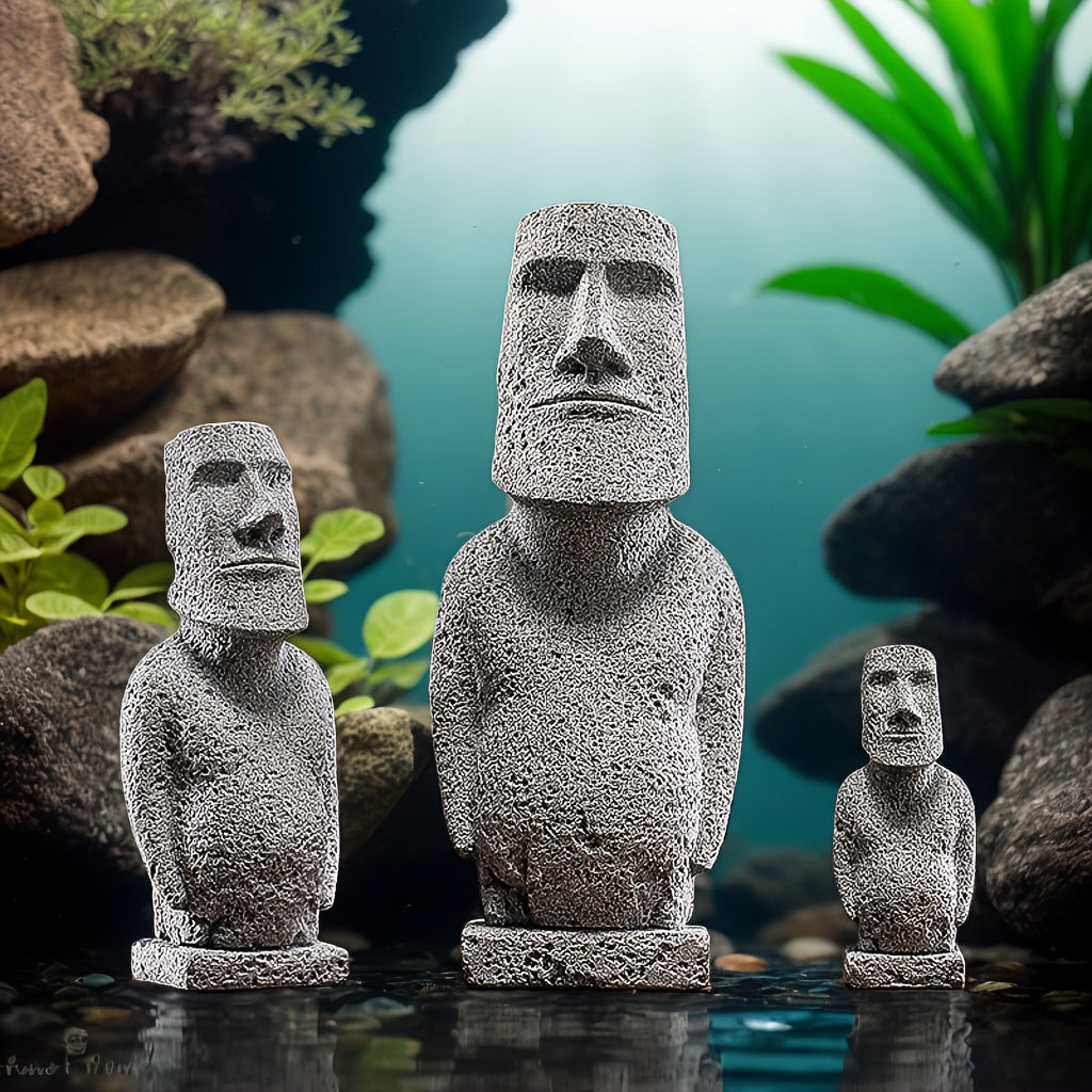 Tnessential Easter Island Moai Statues 3D Decor