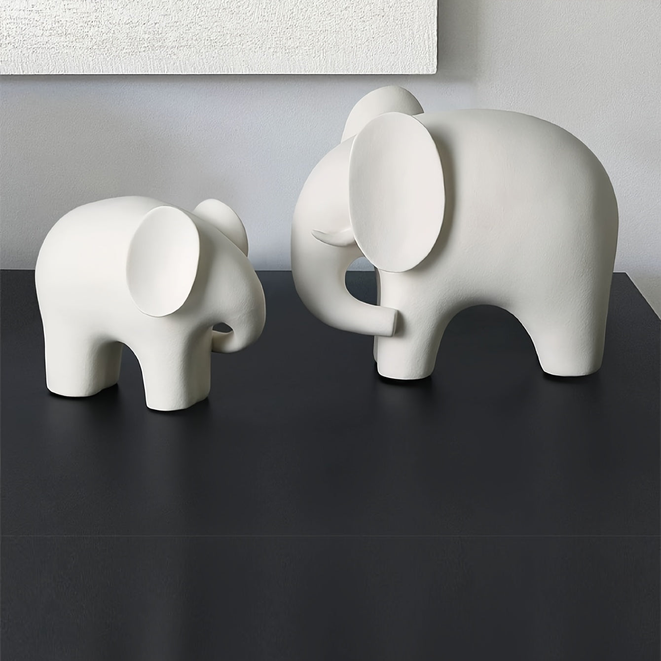 Tnessential Lucky Elephant Statue Figurine 3D Decor