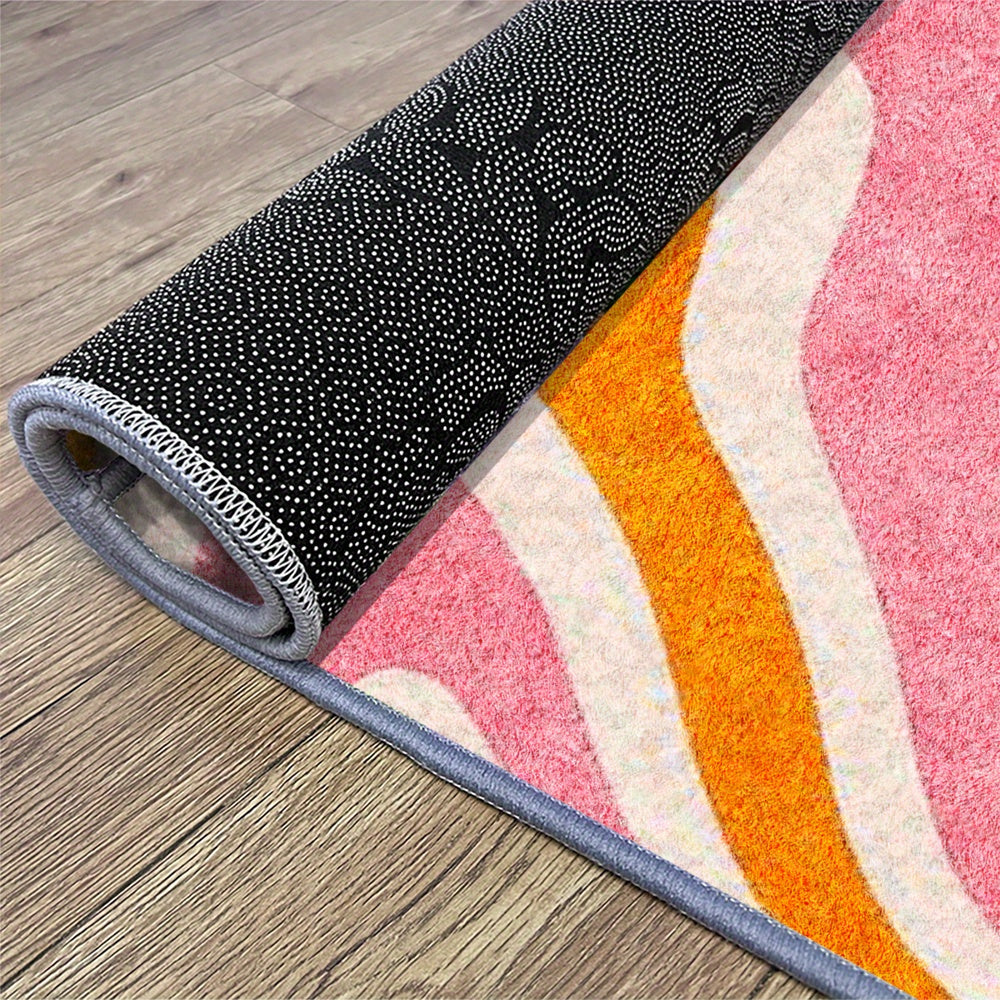 PINK ABSTRACT 3 RUG view 9