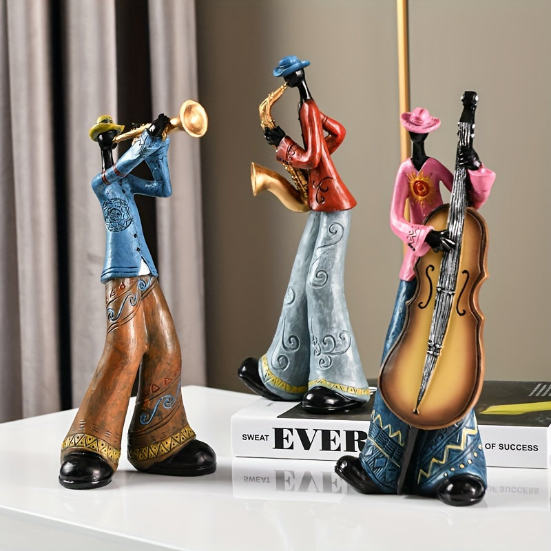 Tnessential Creative Retro Band Art Ornaments Music Figures Bookshelf 3D Decor