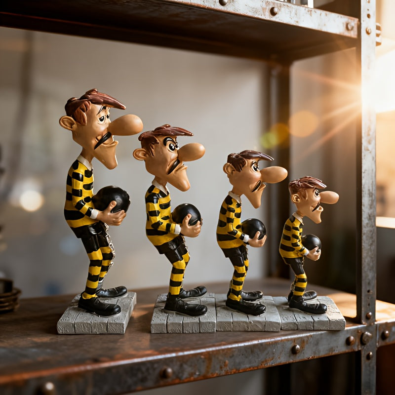 Tnessential Dalton Brothers Statue 4pcs Set 3D Decor