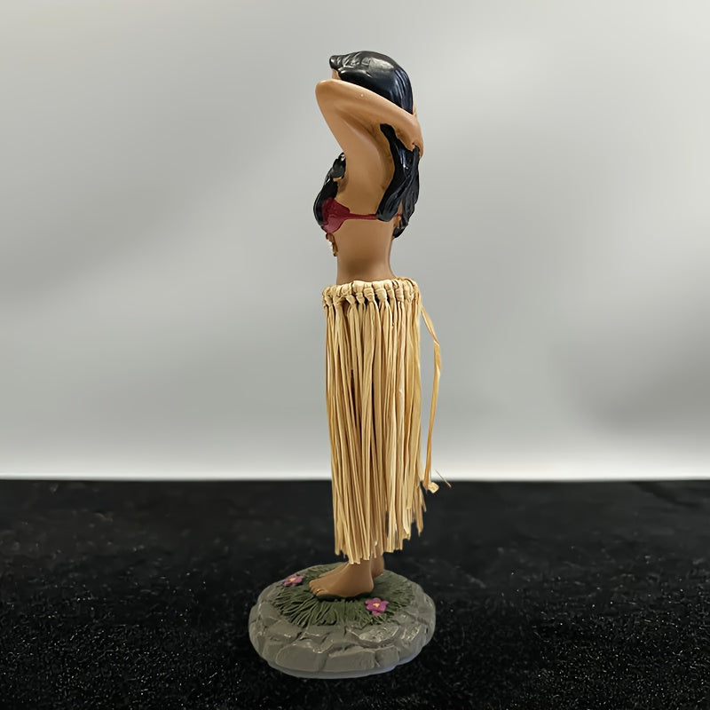 Tnessential Hawaiian Girl Hip-shaking Figurine 3D Decor