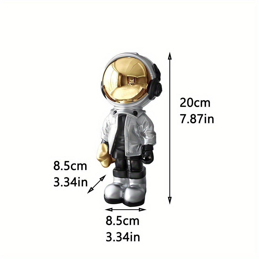 Tnessential Silvery Astronaut Ornament 3D Decor