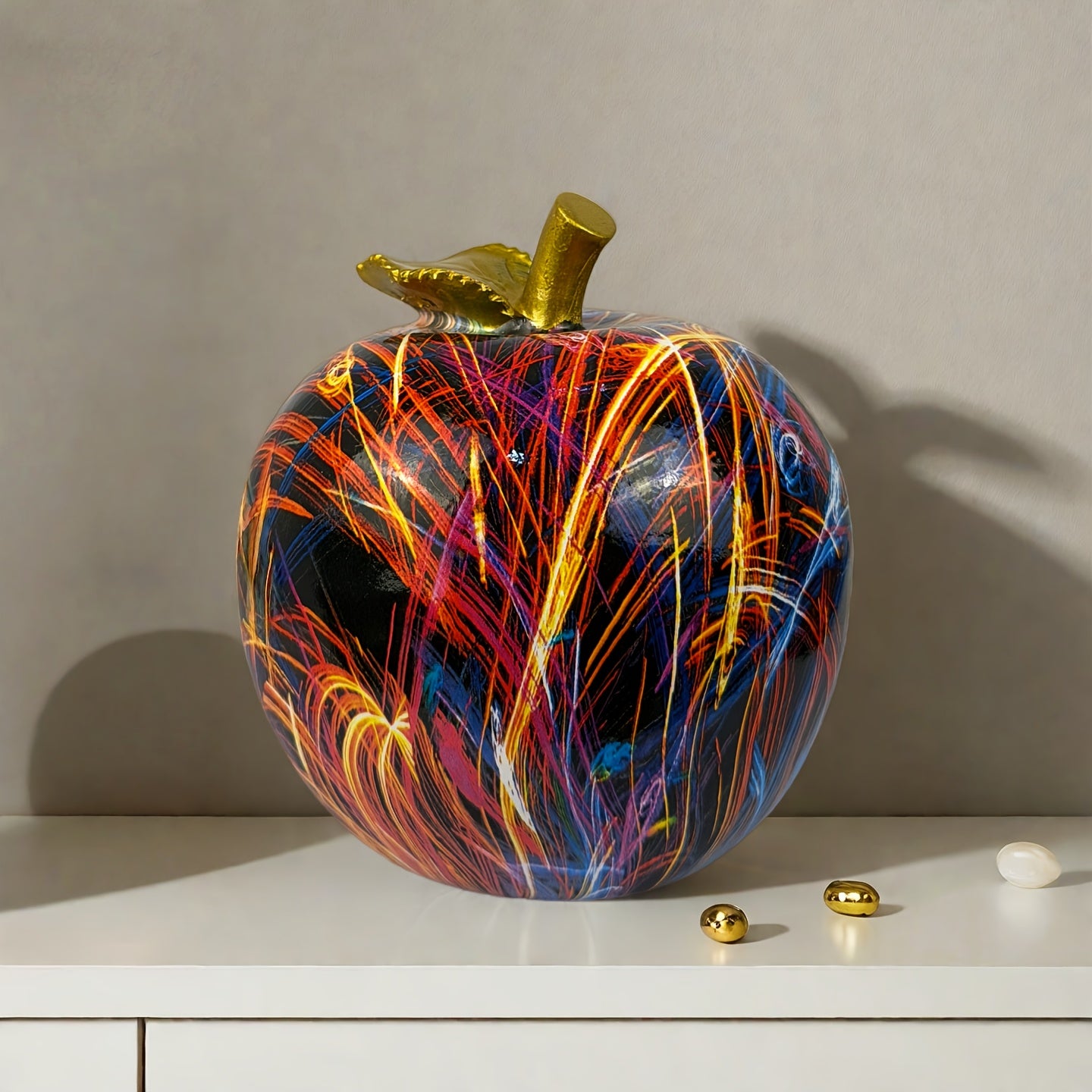 Tnessential Graffiti Art Apple Ornament 3D Decor