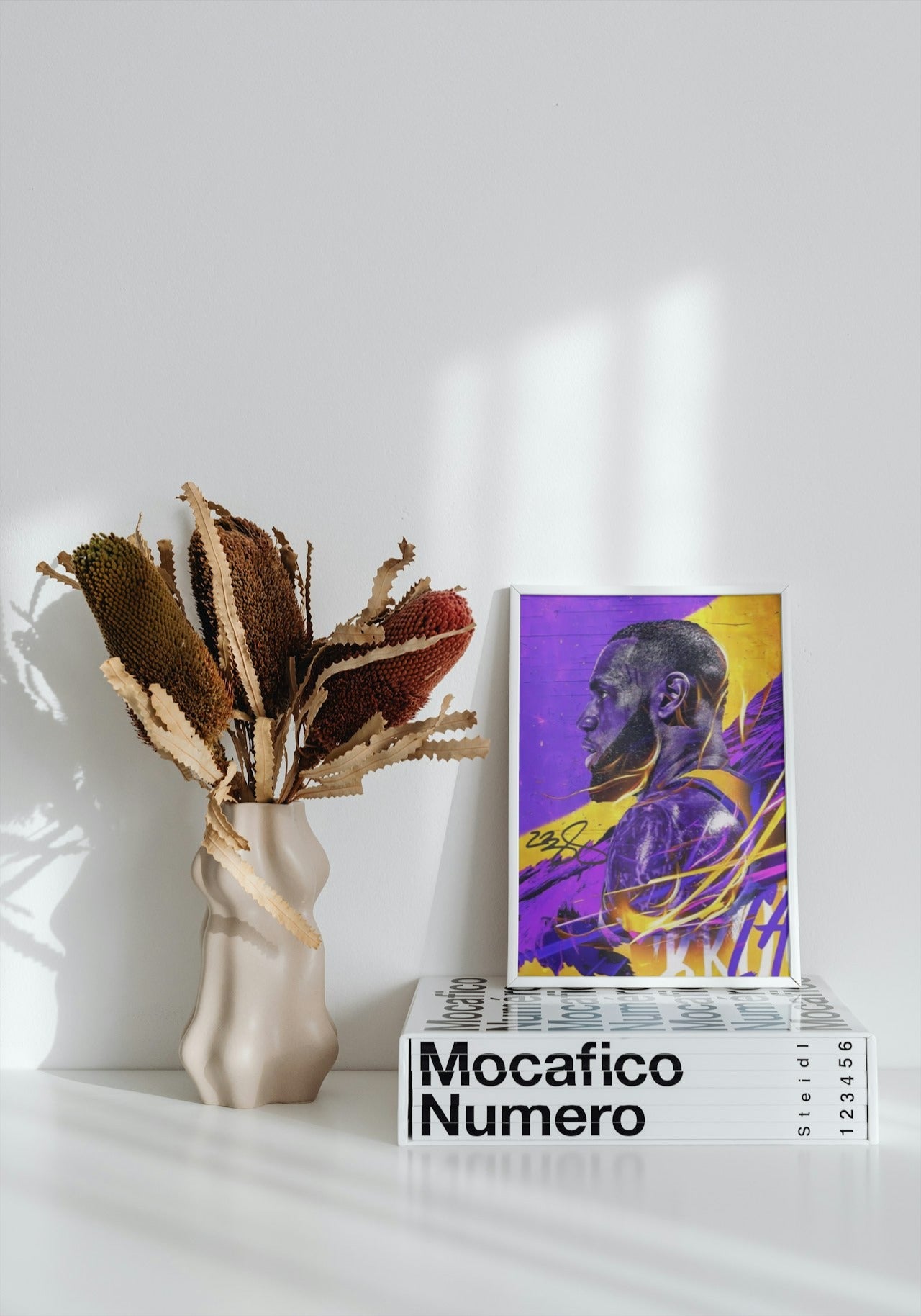 LEBRON JAMES CANVAS POSTER INSPIRED BY LAKERS