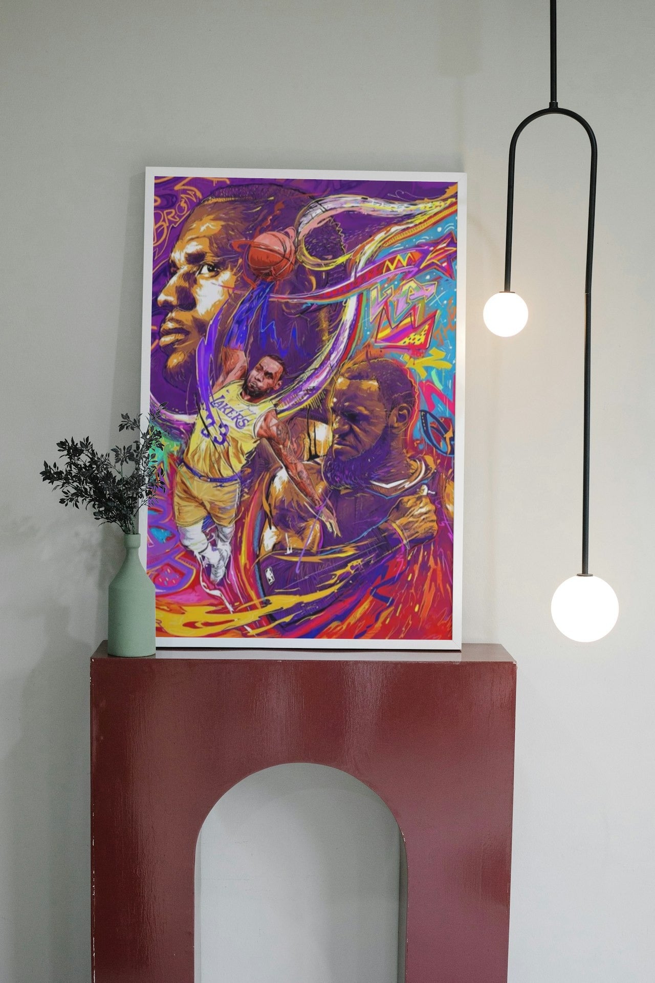 LEBRON JAMES CANVAS POSTER