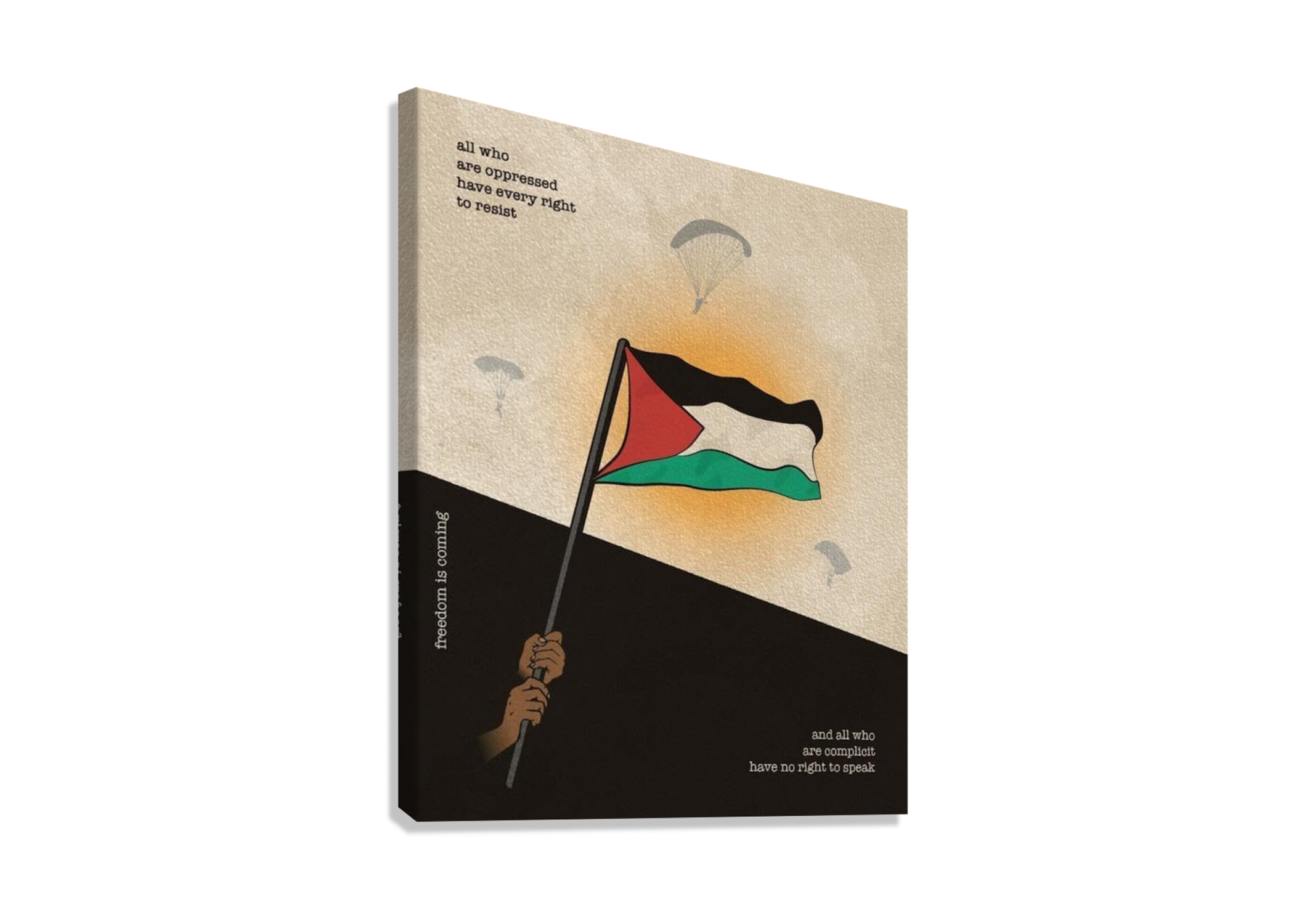 FREE PALESTINE CANVAS POSTER