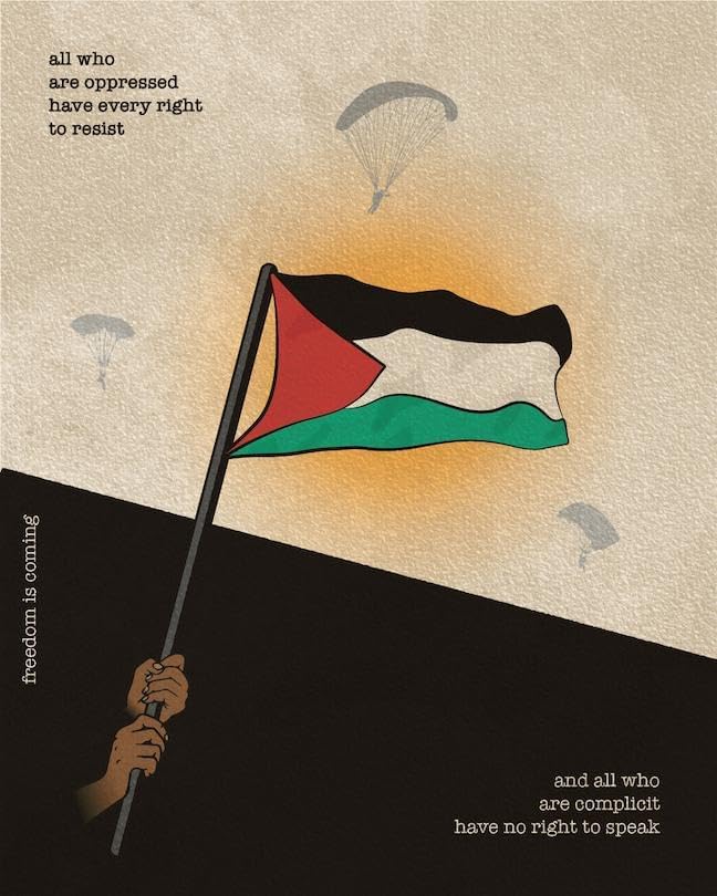 FREE PALESTINE CANVAS POSTER