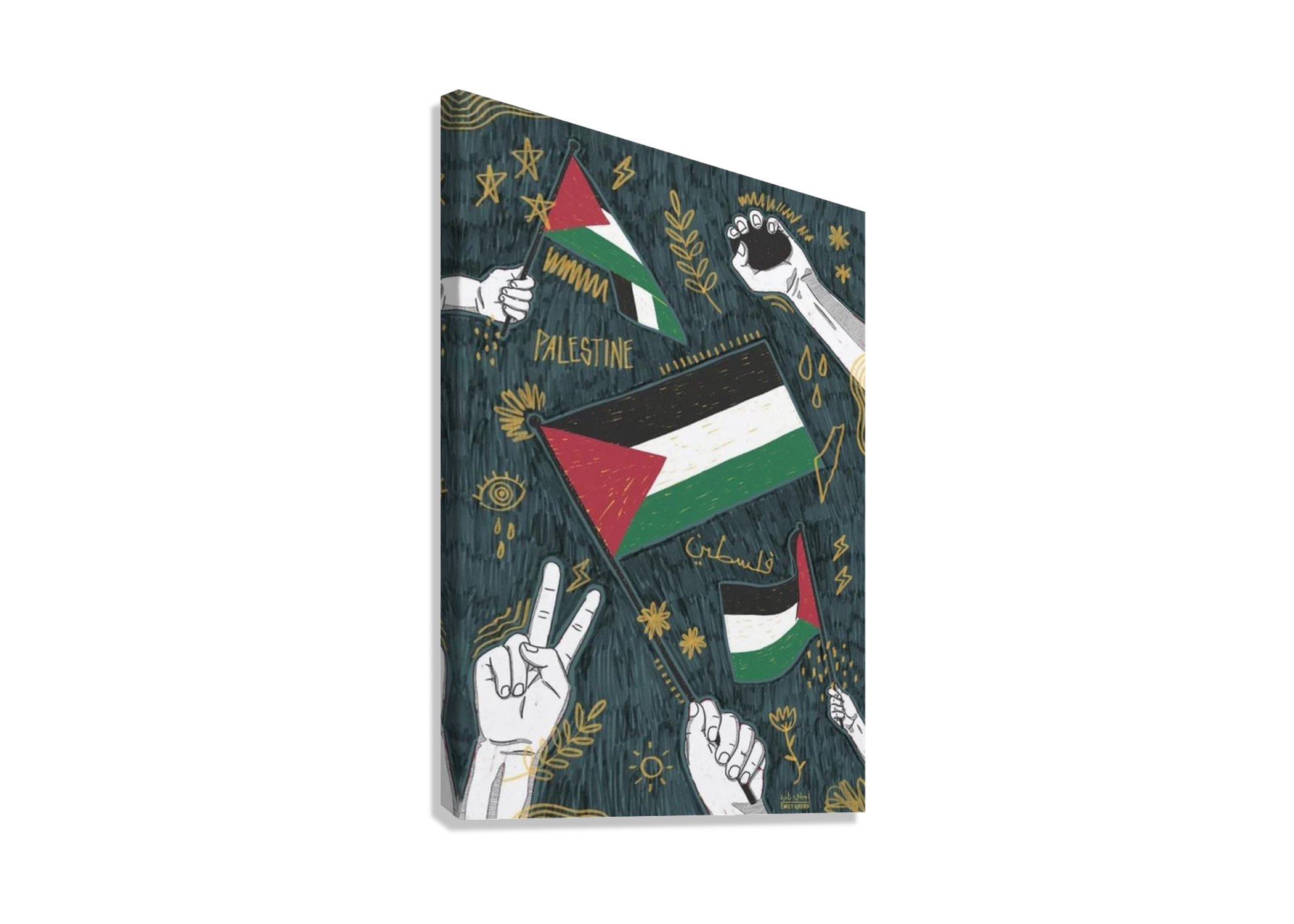 PALESTINE WALL ART CANVAS POSTER