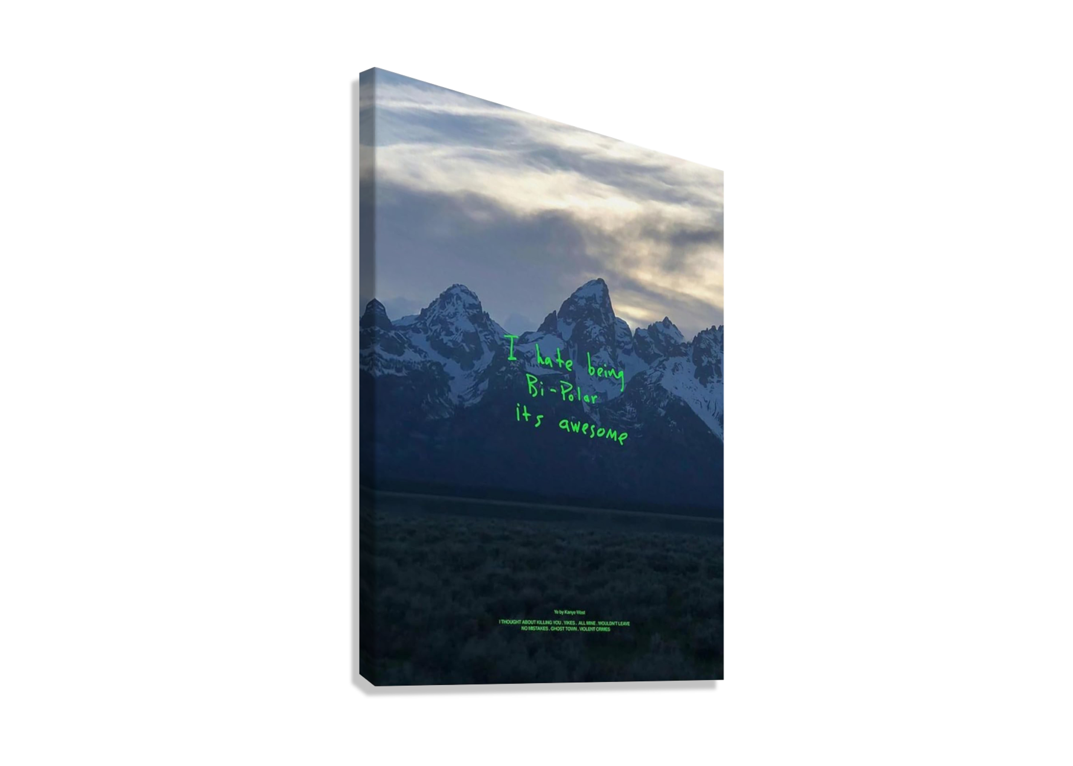 KANYE "YE" CANVAS POSTER