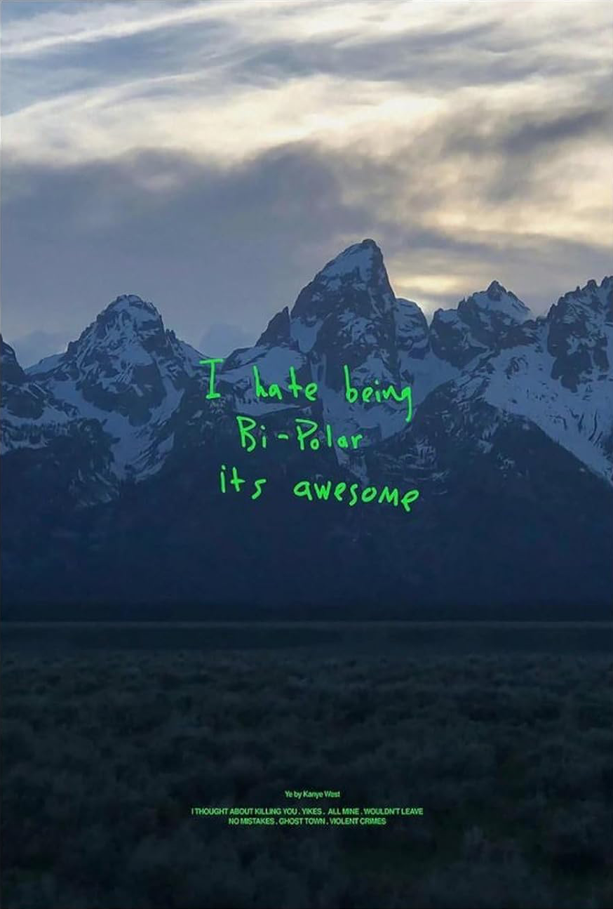 KANYE "YE" CANVAS POSTER