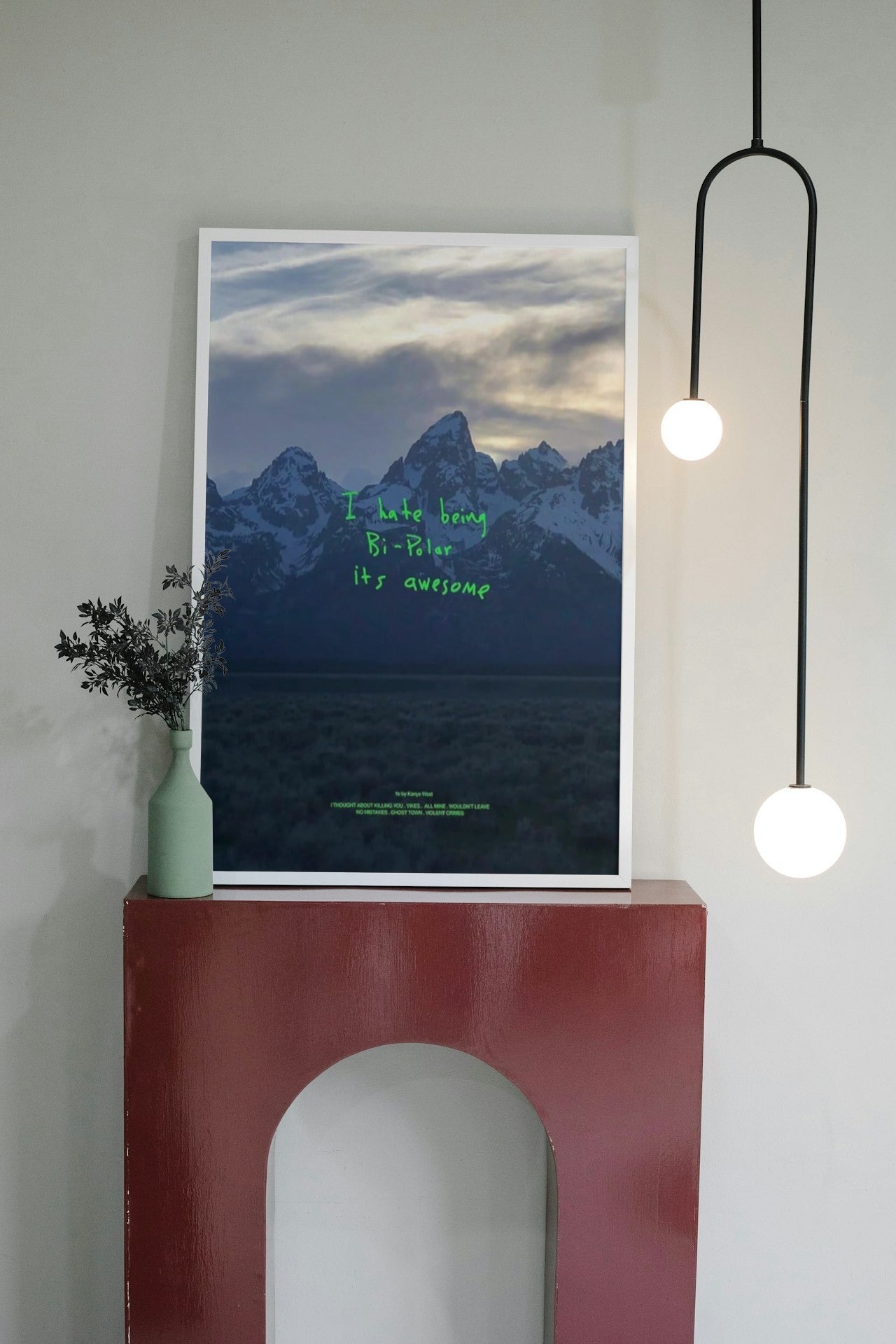 KANYE "YE" CANVAS POSTER