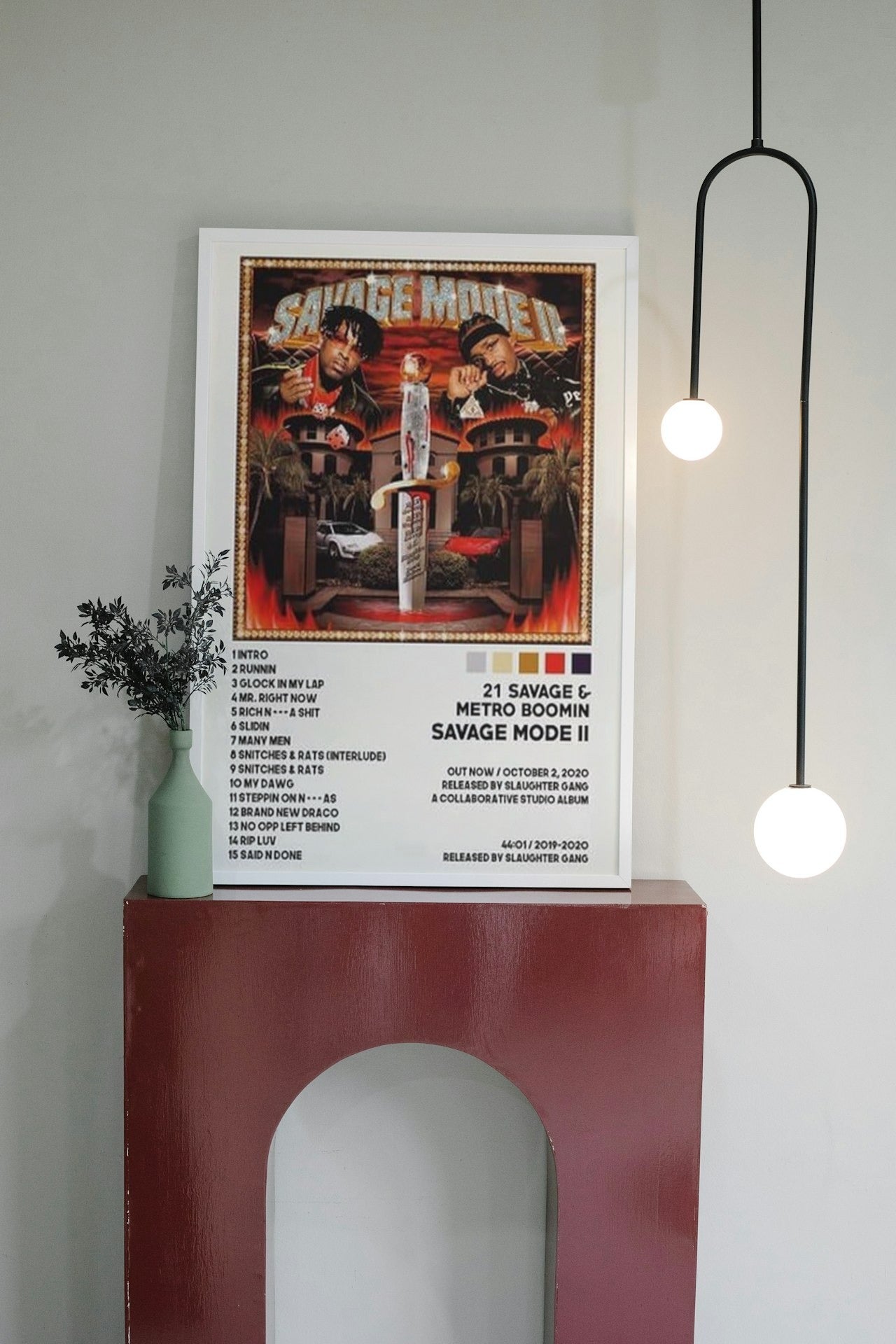 21 SAVAGE " SAVAGE MODE 2" CANVAS POSTER