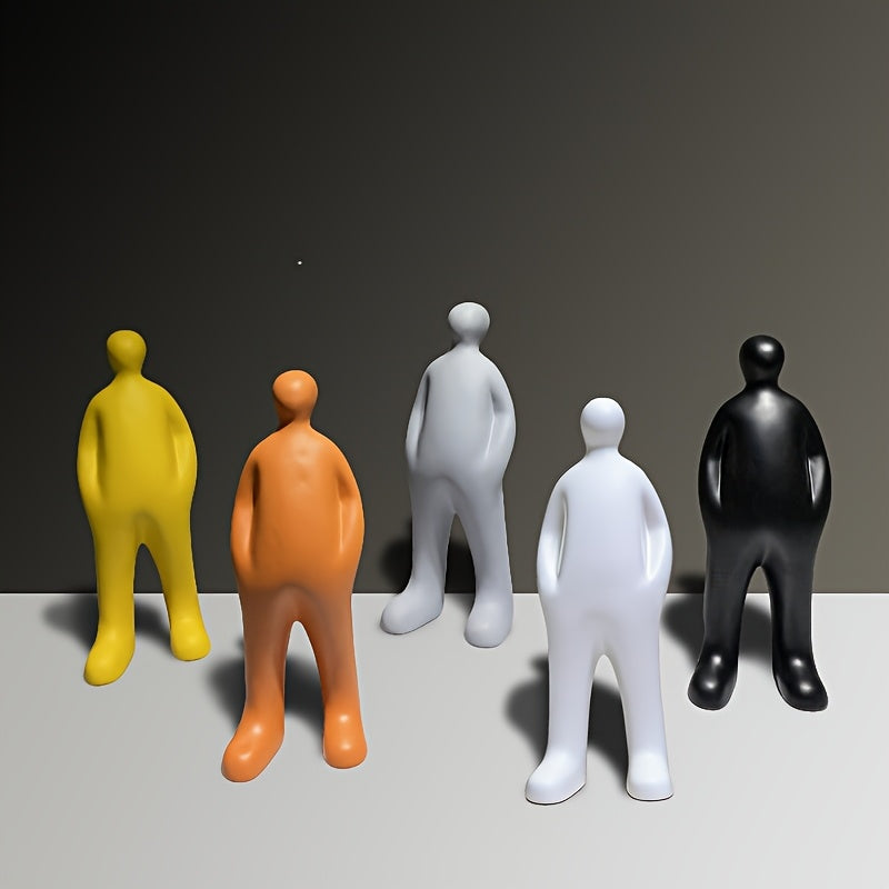 Tnessential Modern Art Abstract Walker Figure Resin Ornament 3D Decor