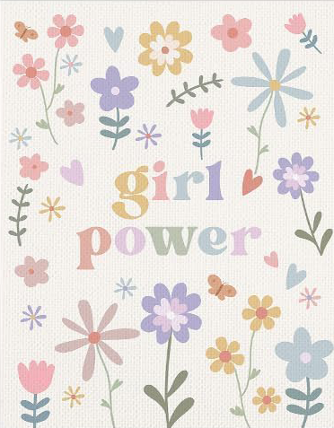 GIRL POWER MOTIVATIONAL CANVAS POSTER