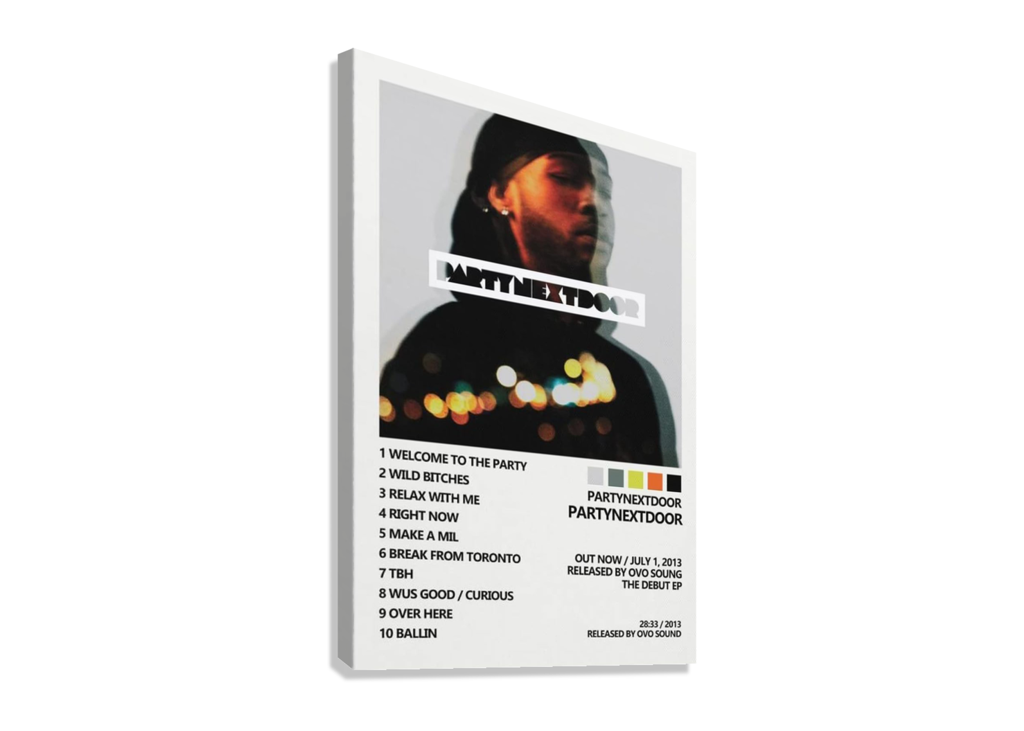 PARTY NEXT DOOR CANVAS POSTER