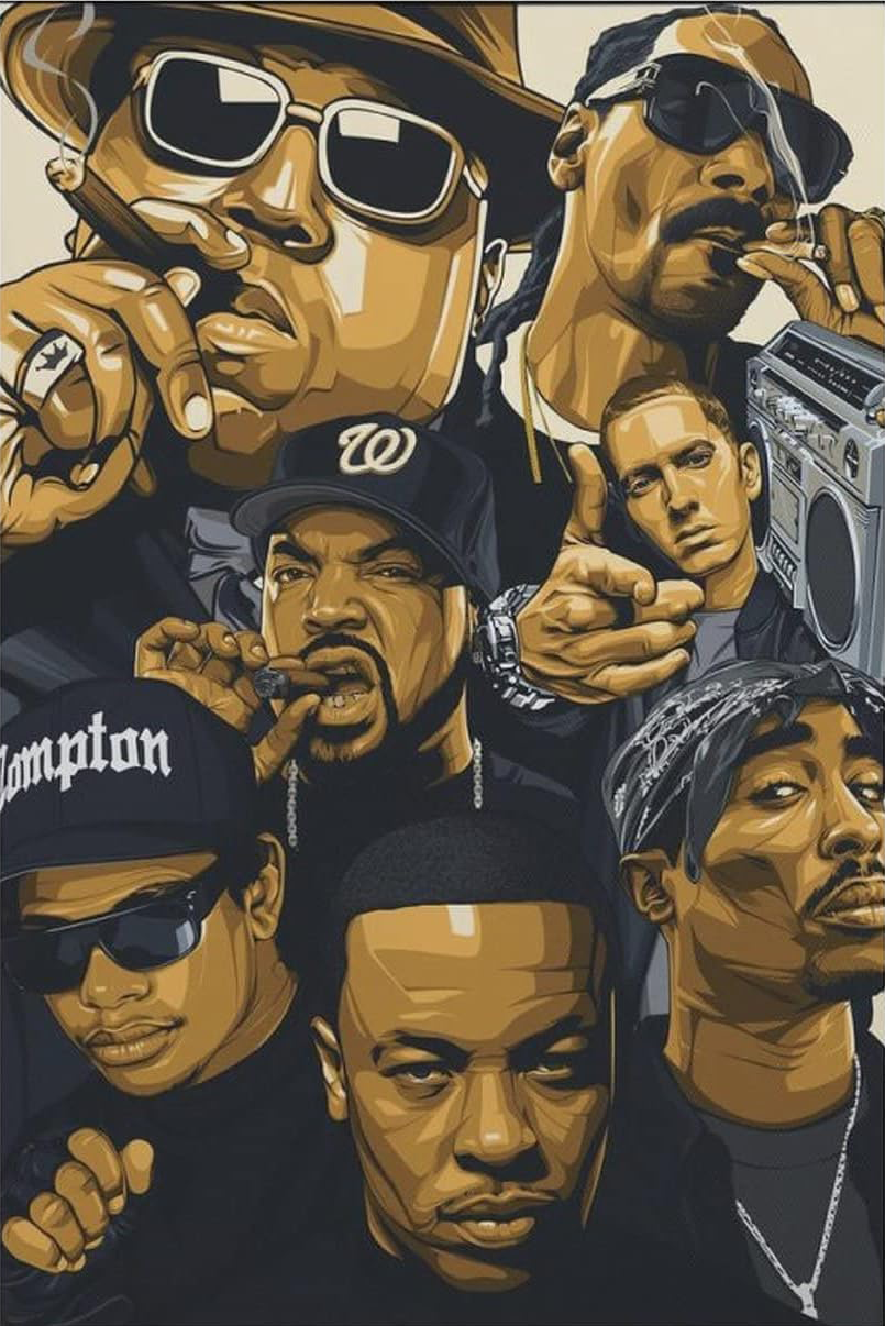 90'S RAP CANVAS POSTER