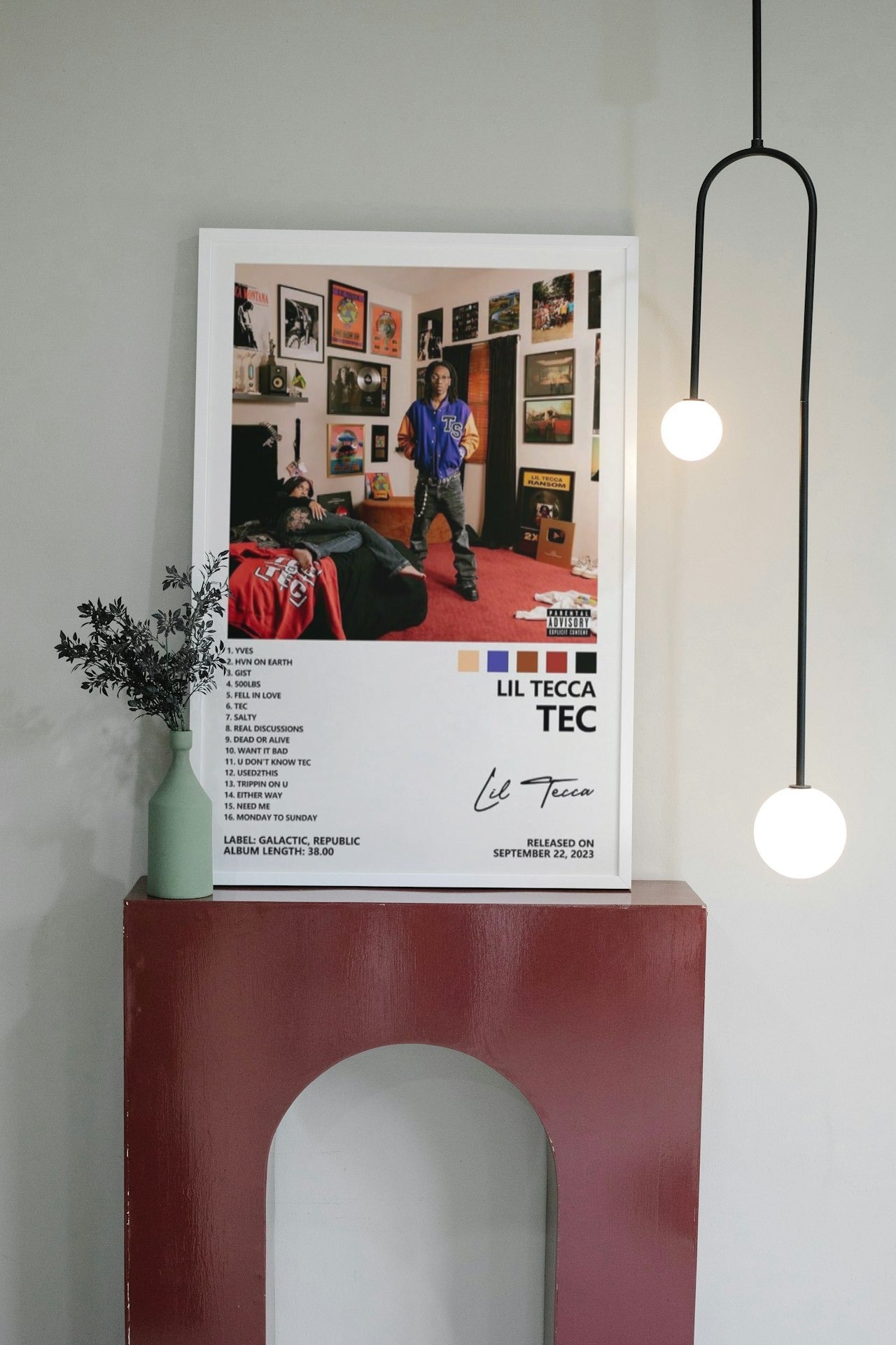 LIL TECCA "TEC" CANVAS POSTER