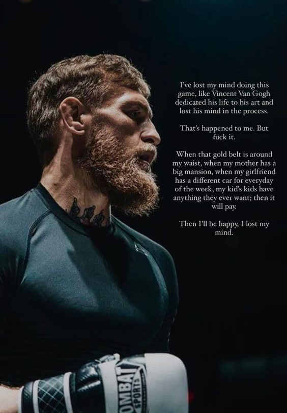 CONOR MCGRERGOR UFC CANVAS POSTER