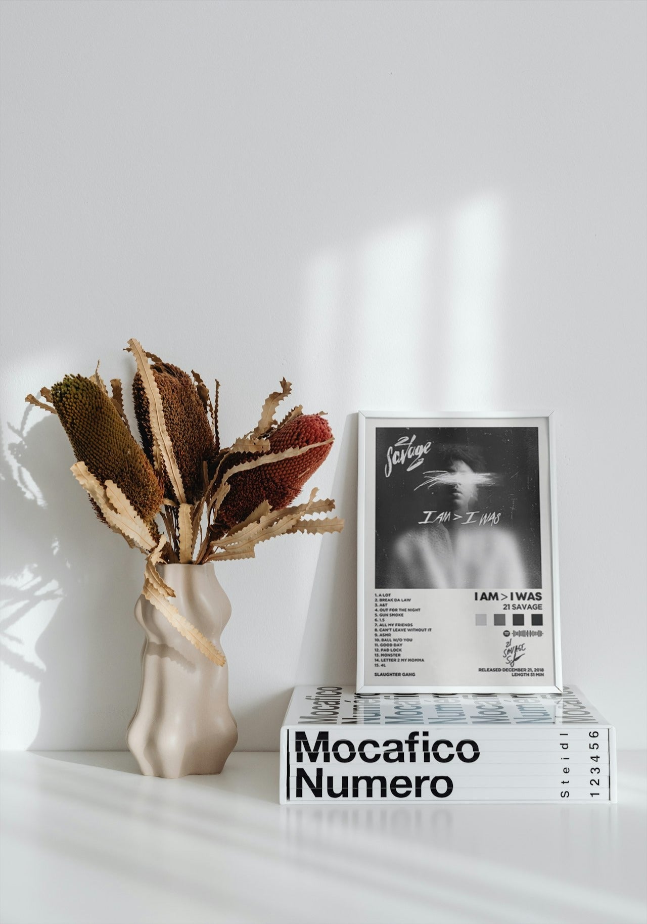 21 SAVAGE "I AM > I WAS CANVAS POSTER