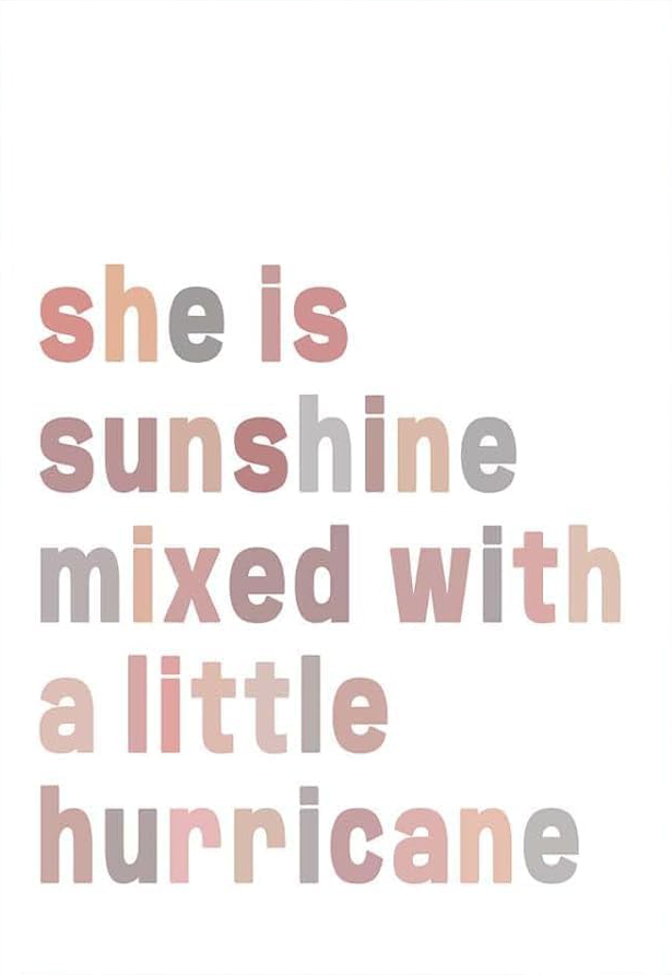 SHE IS SUNSHINE CANVAS POSTER
