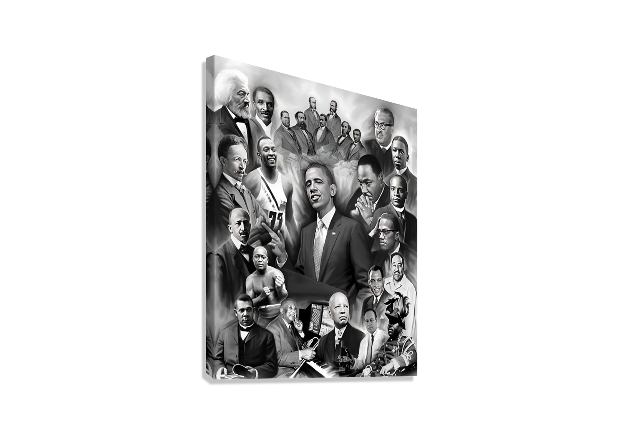 HISTORIC BLACK FIGURES CANVAS POSTER