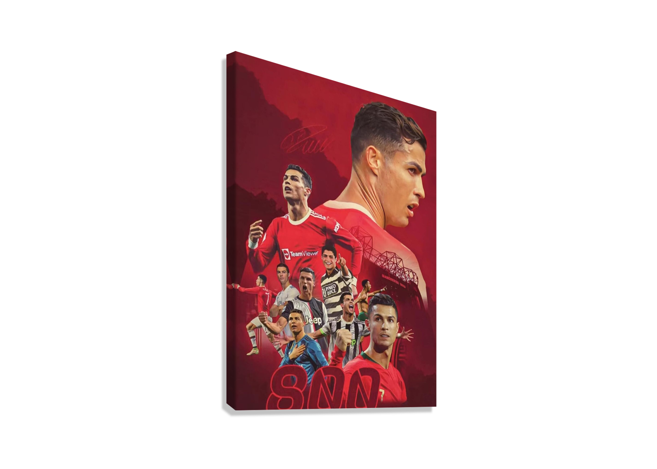 CRISTIANO RONALDO X MANCHESTER UNITED CANVAS POSTER