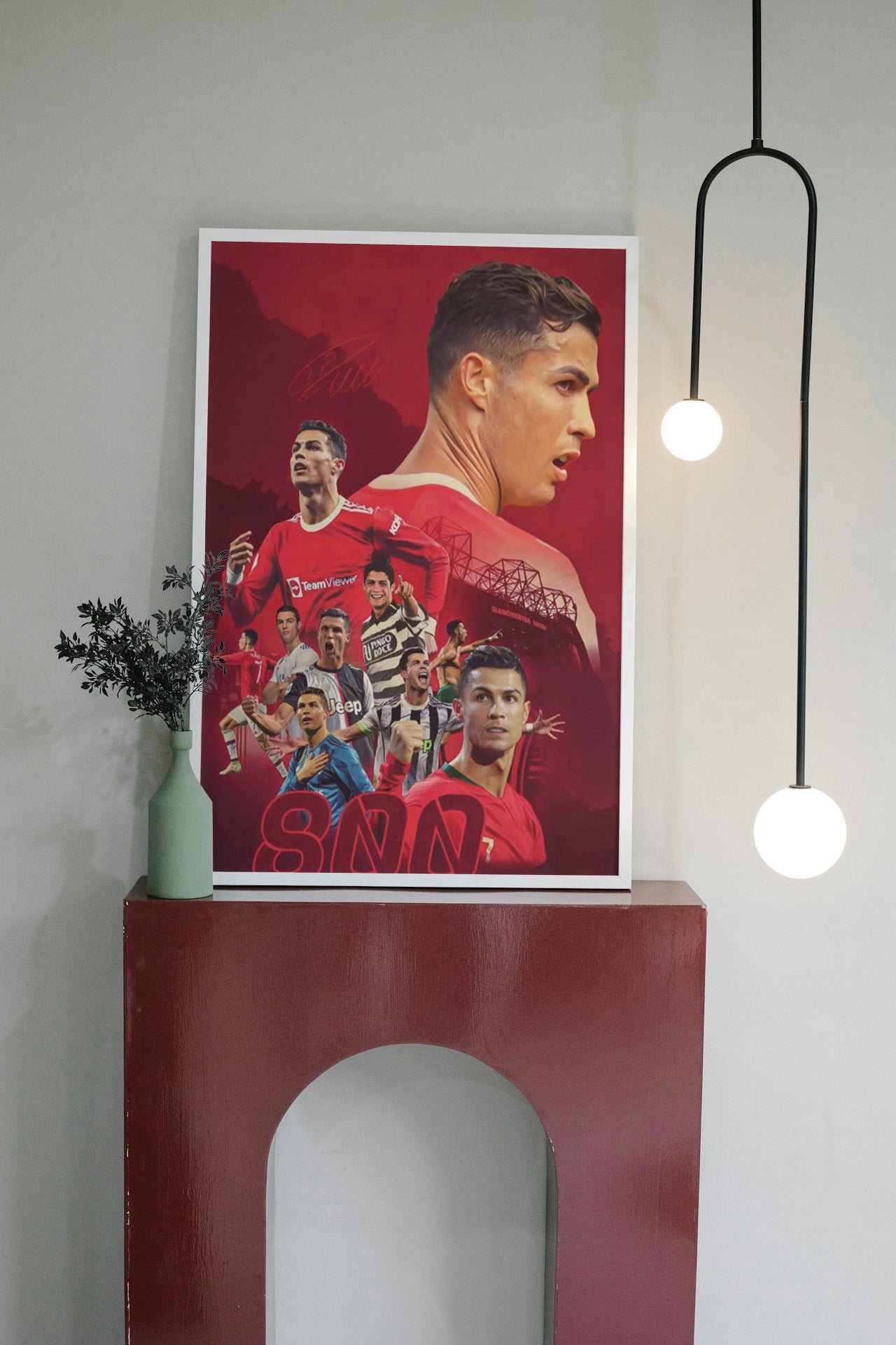 CRISTIANO RONALDO X MANCHESTER UNITED CANVAS POSTER